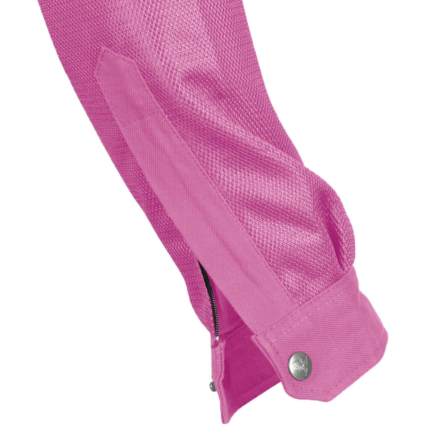 Protective Summer Mesh Shirt for Women - Pink Solid with Pads