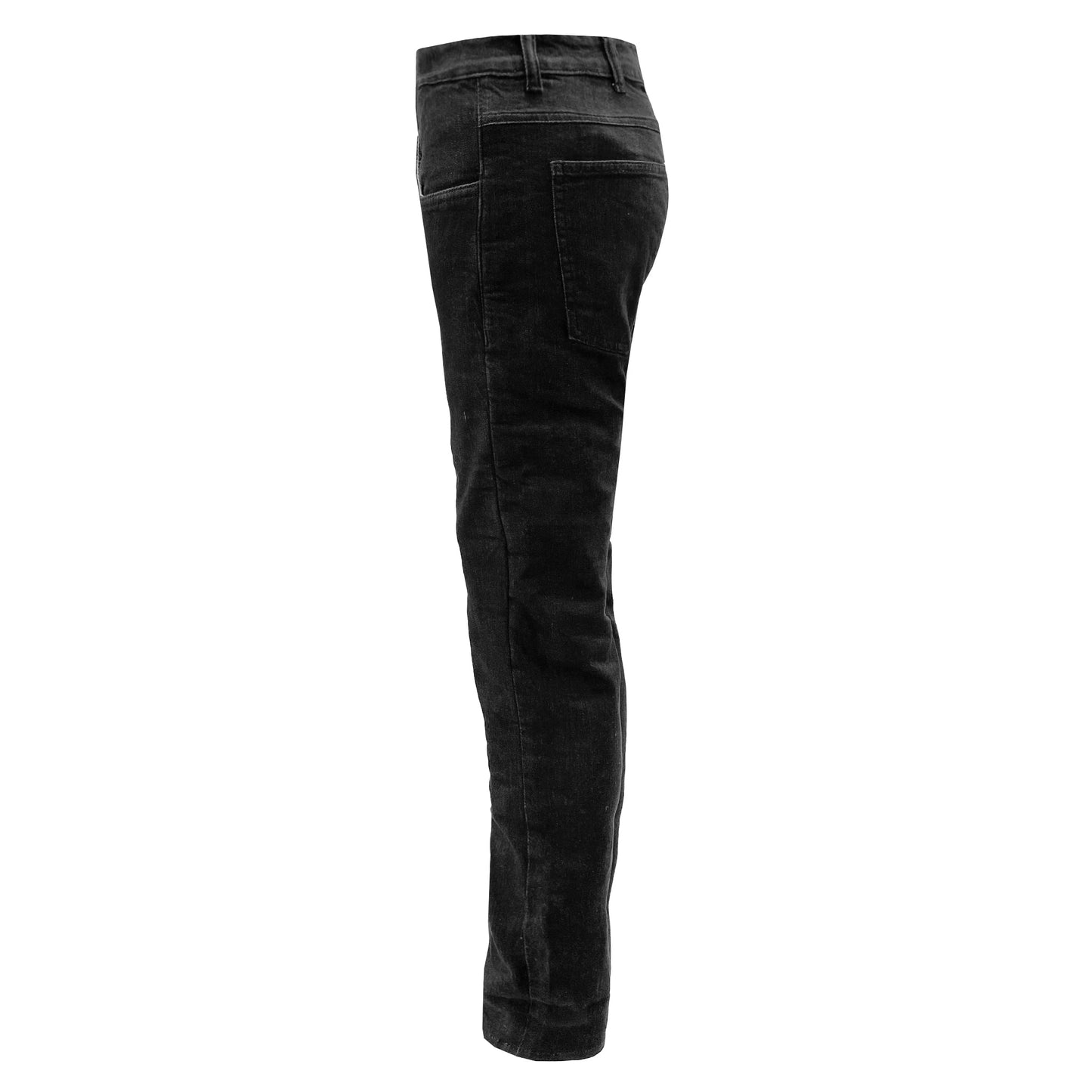 Straight Leg Protective Denim Pants (Jeans) for Women - Black