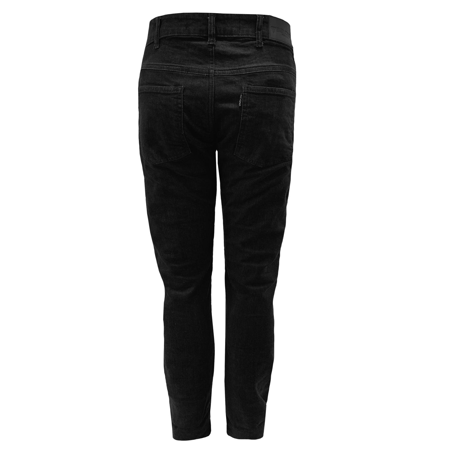 Straight Leg Protective Denim Pants (Jeans) for Women - Black