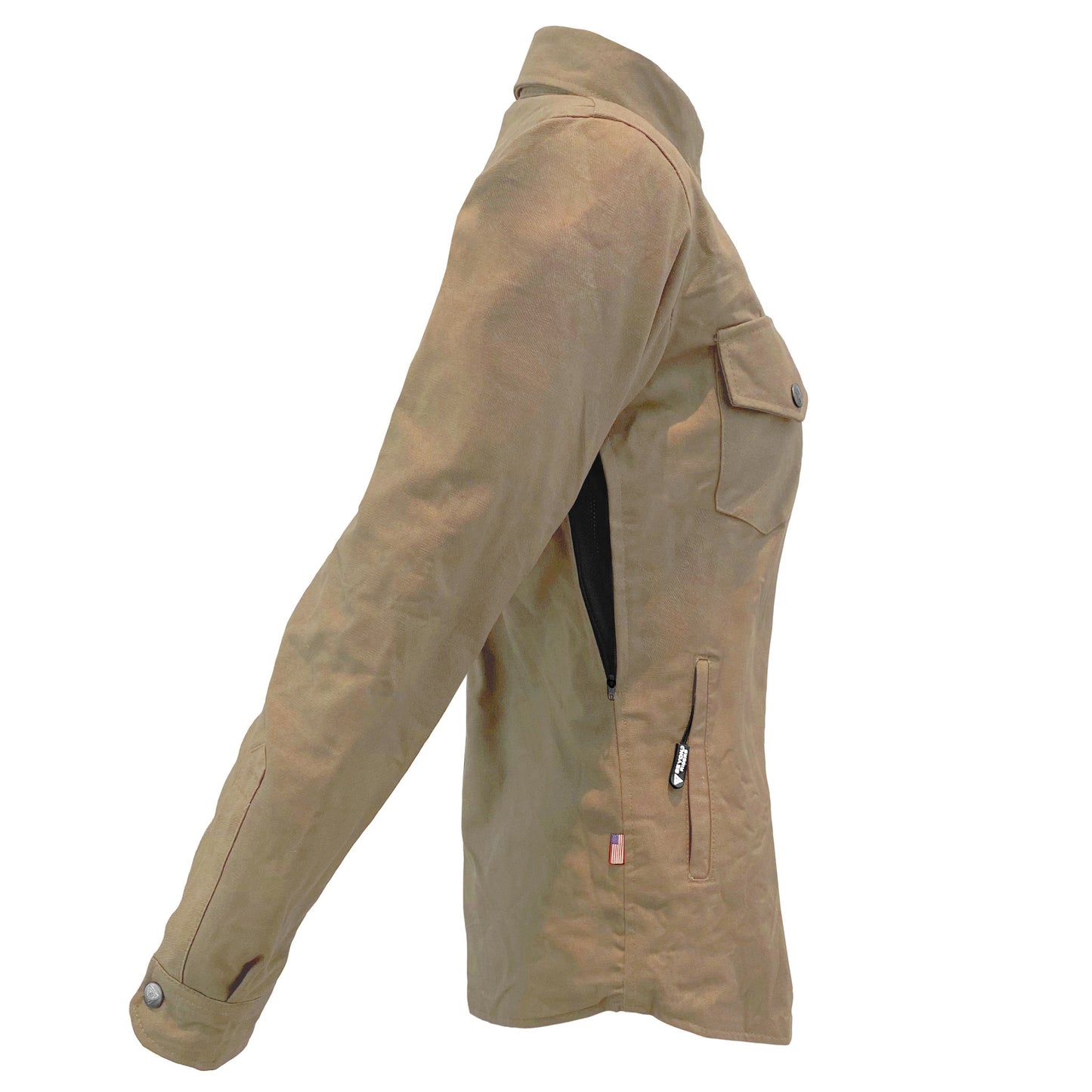 Protective Canvas Jacket for Women - Camel