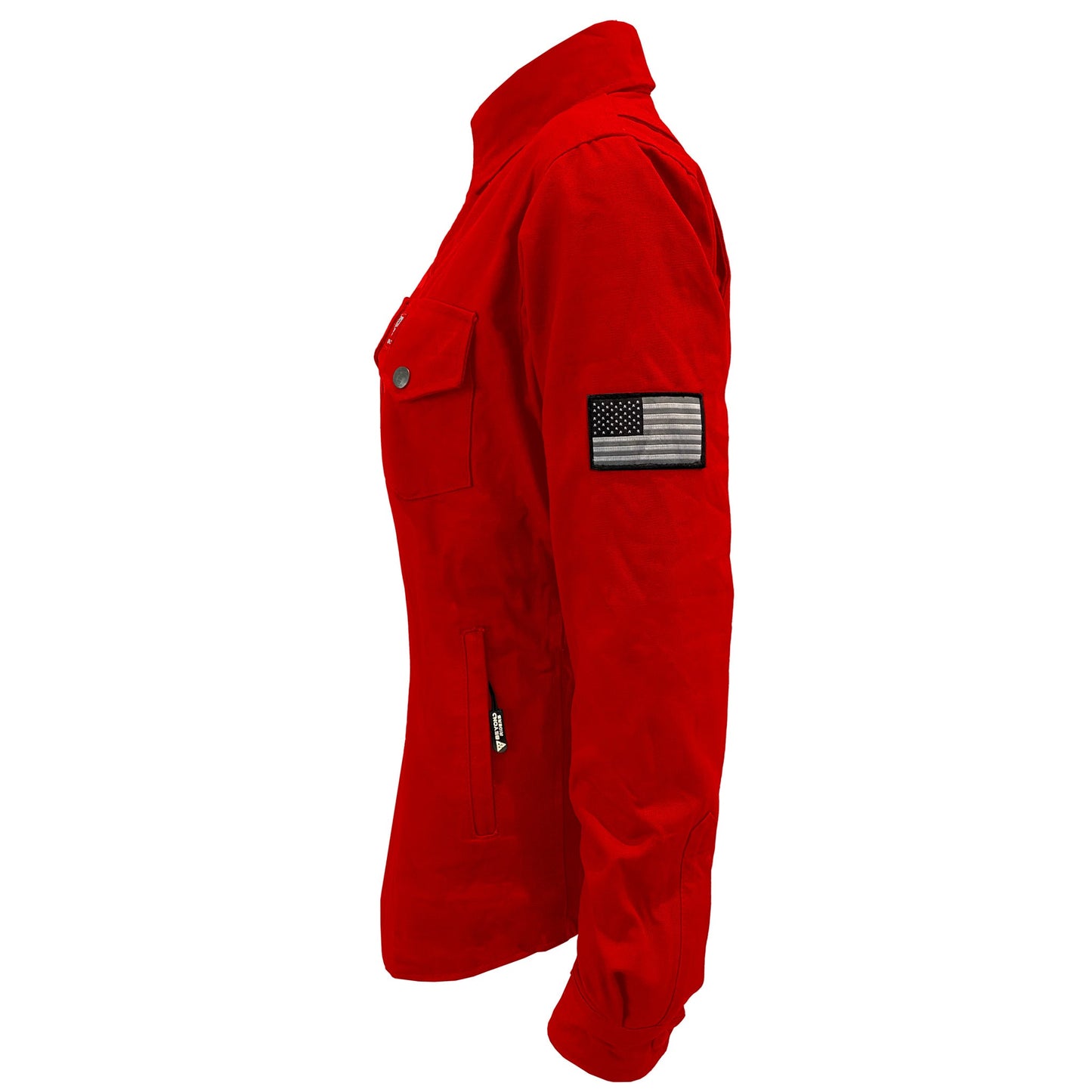 Protective Canvas Jacket for Women - Red
