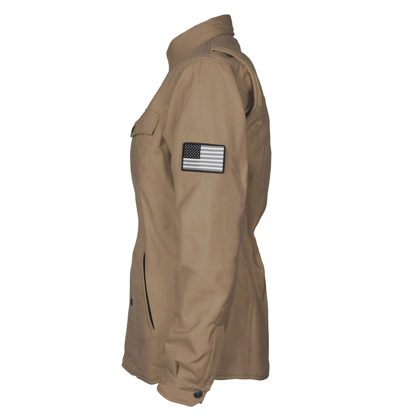 Protective Flannel Shirt for Women - Camel Solid