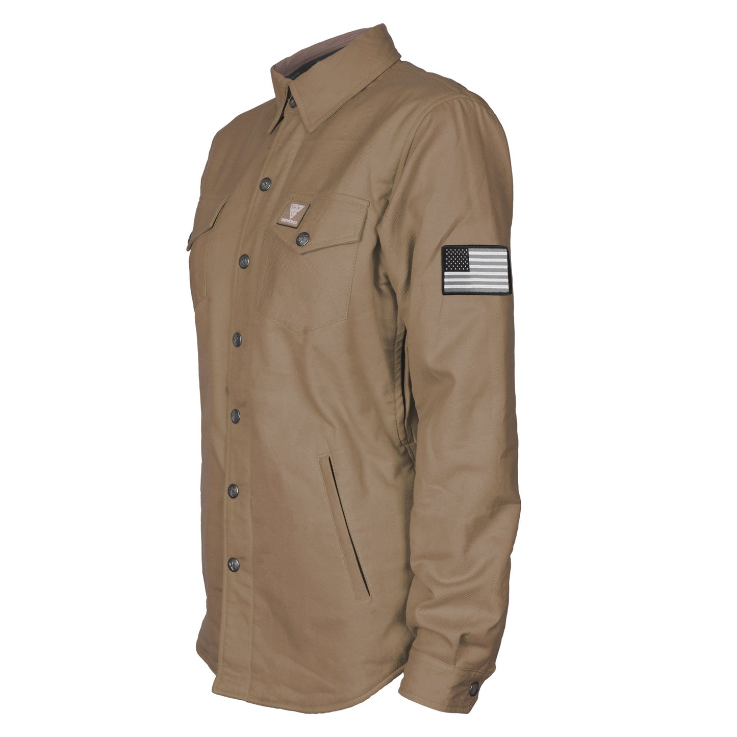 Protective Flannel Shirt for Women - Camel Solid
