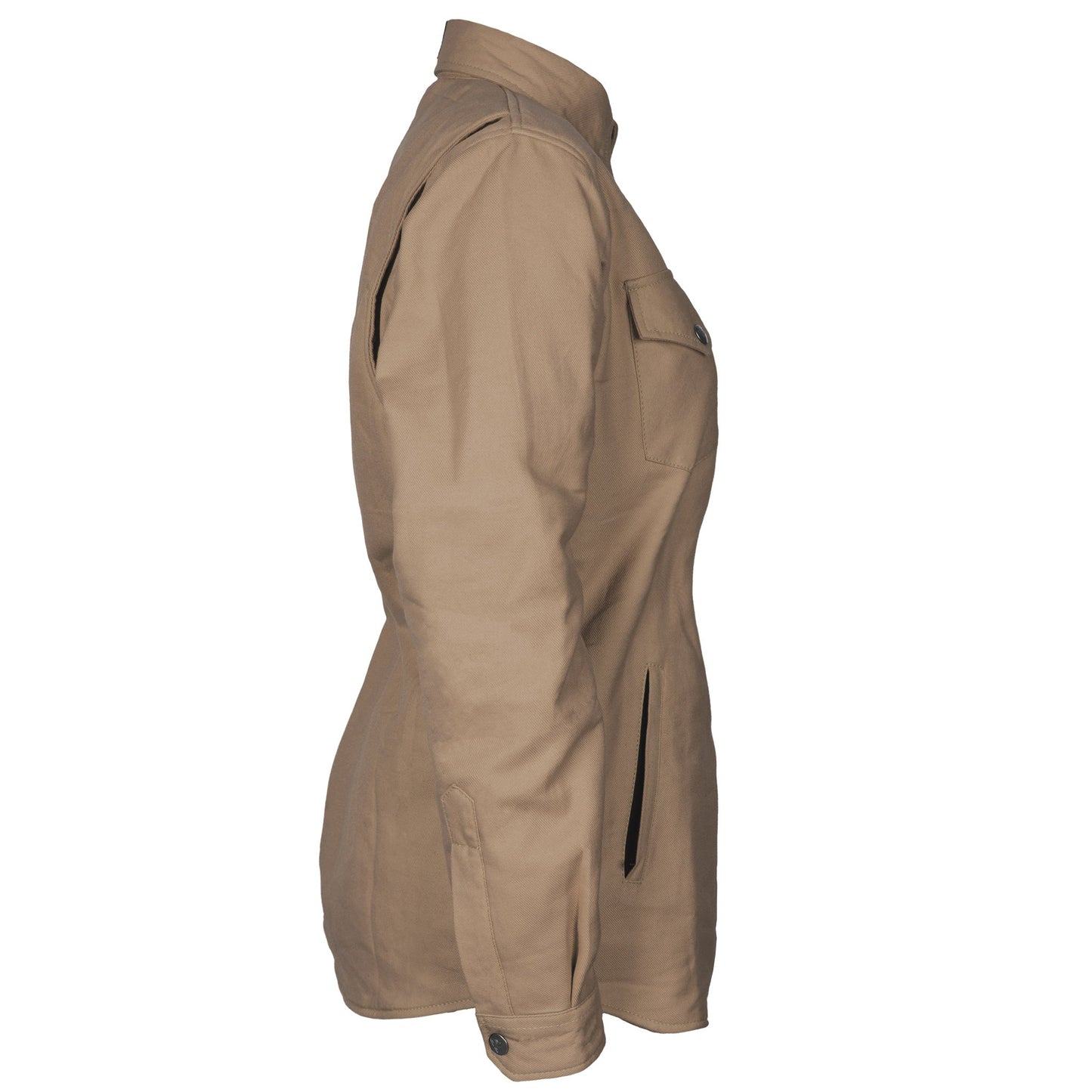 Protective Flannel Shirt for Women - Camel Solid