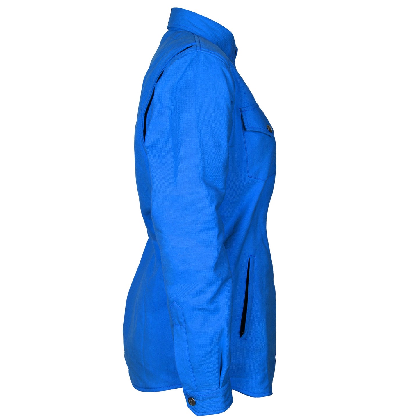 Protective Flannel Shirt for Women - Blue Solid