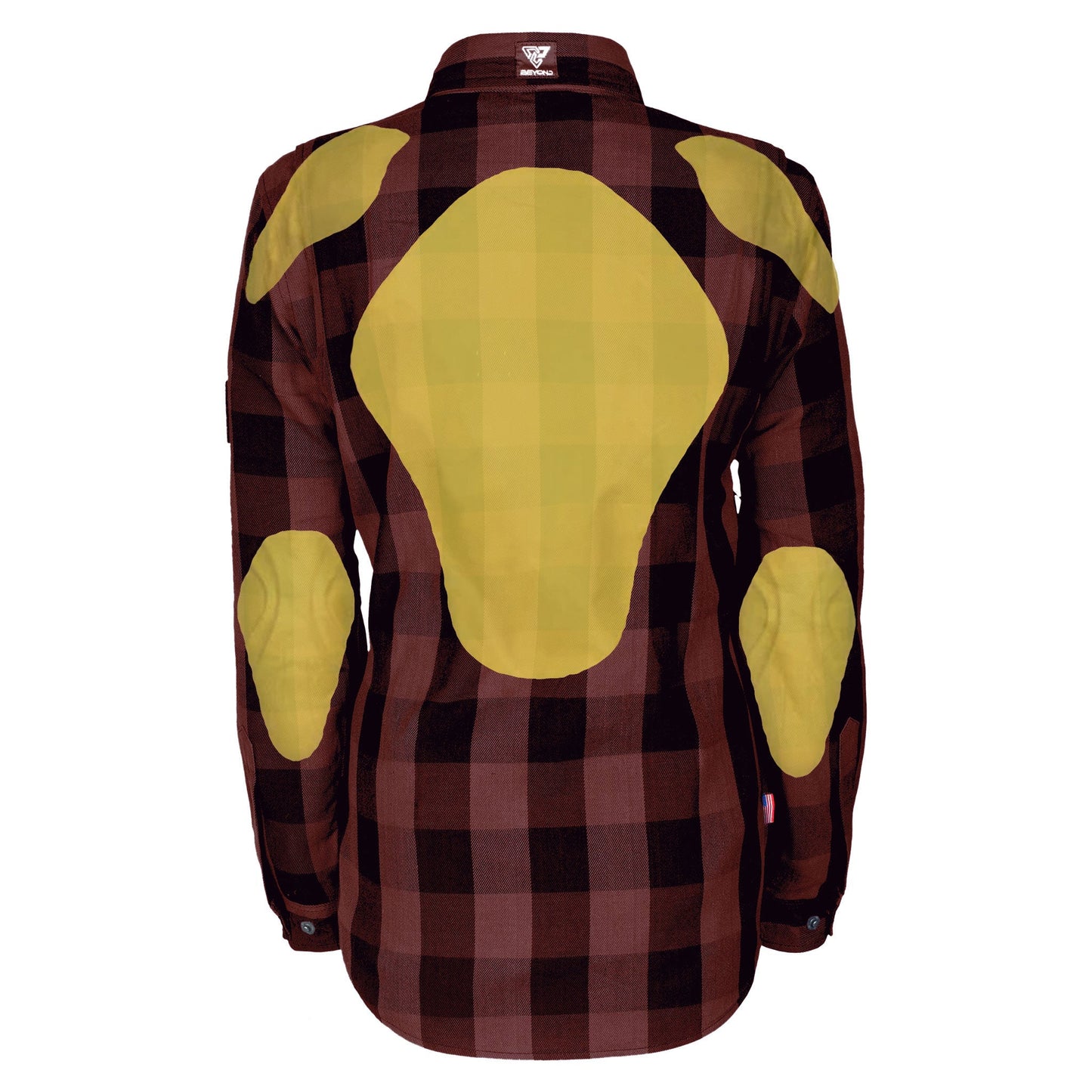Protective Flannel Shirt for Women - Brown Checkered