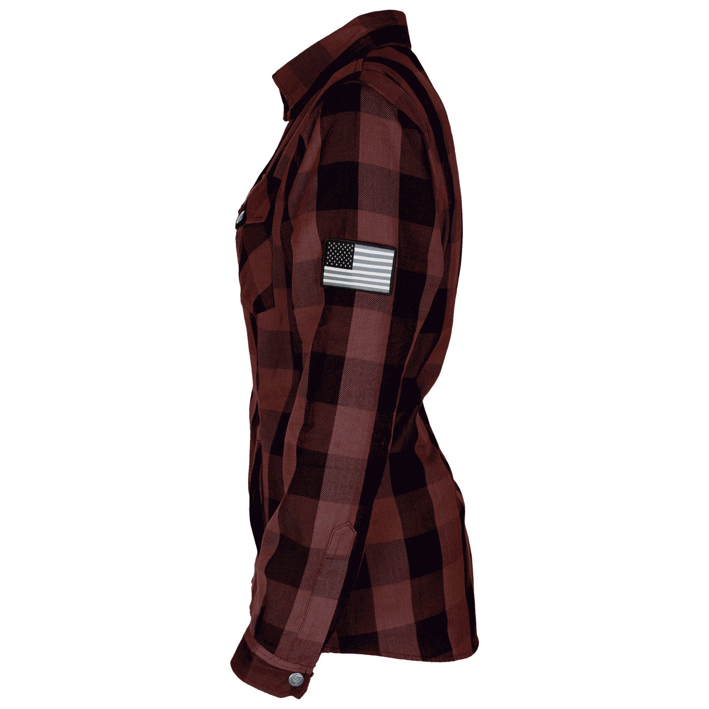Protective Flannel Shirt for Women - Brown Checkered