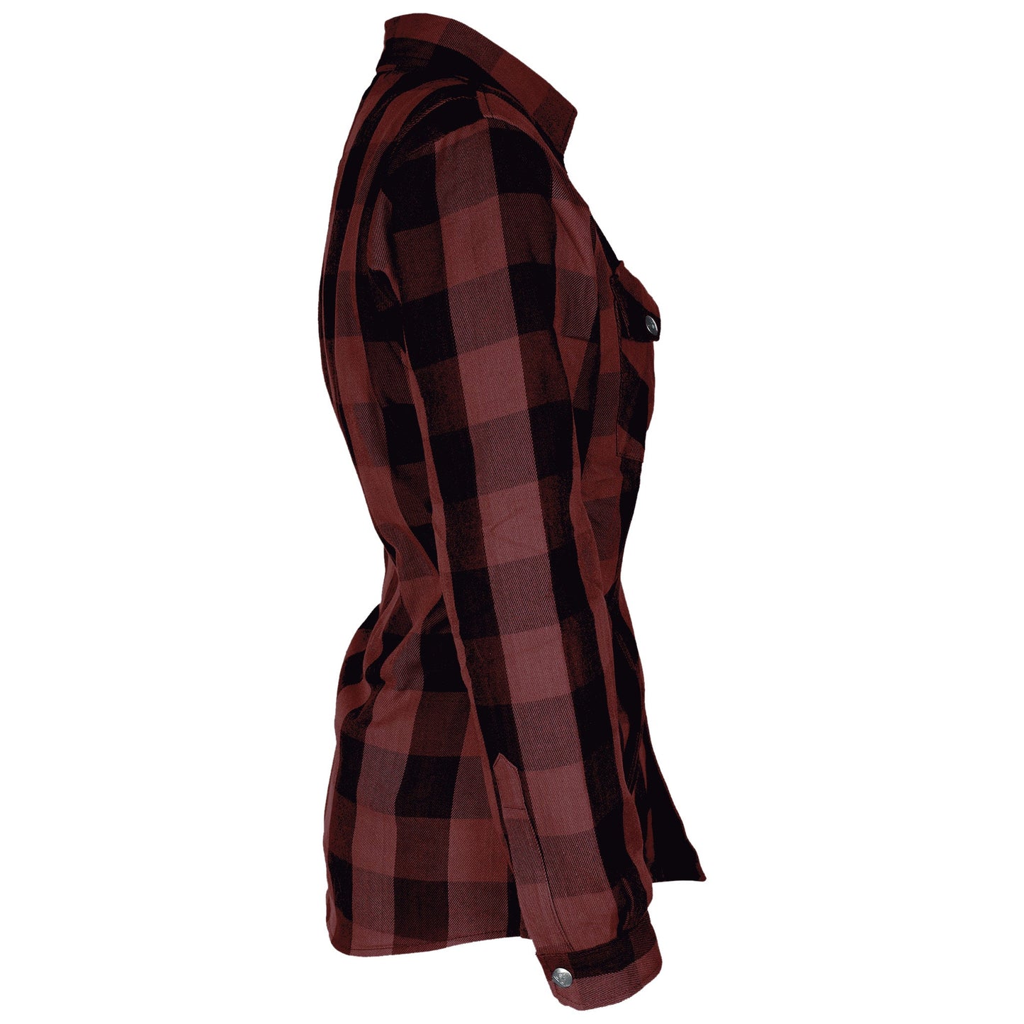 Protective Flannel Shirt for Women - Brown Checkered