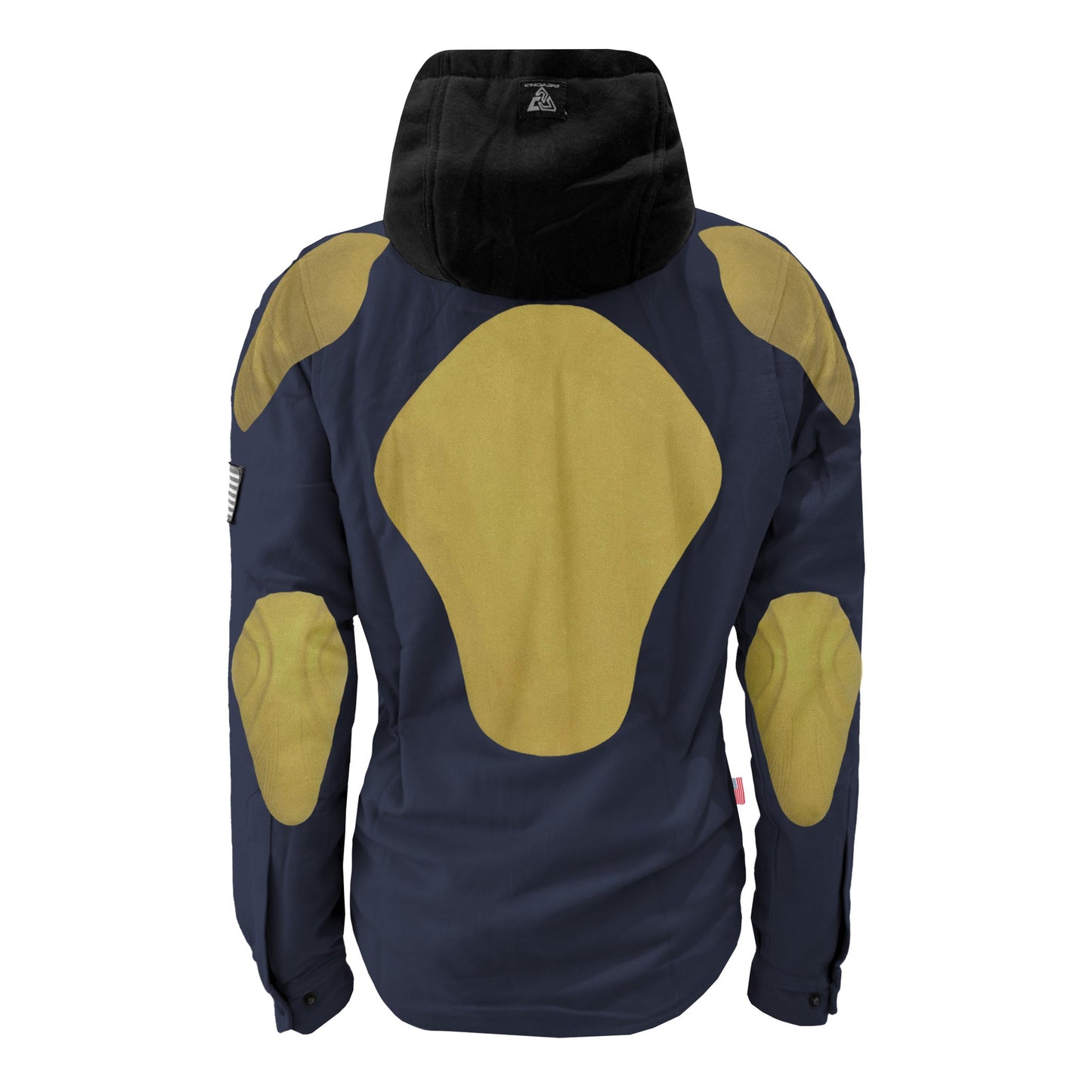 Protective Flannel Hoodie For Women - Navy Blue Solid