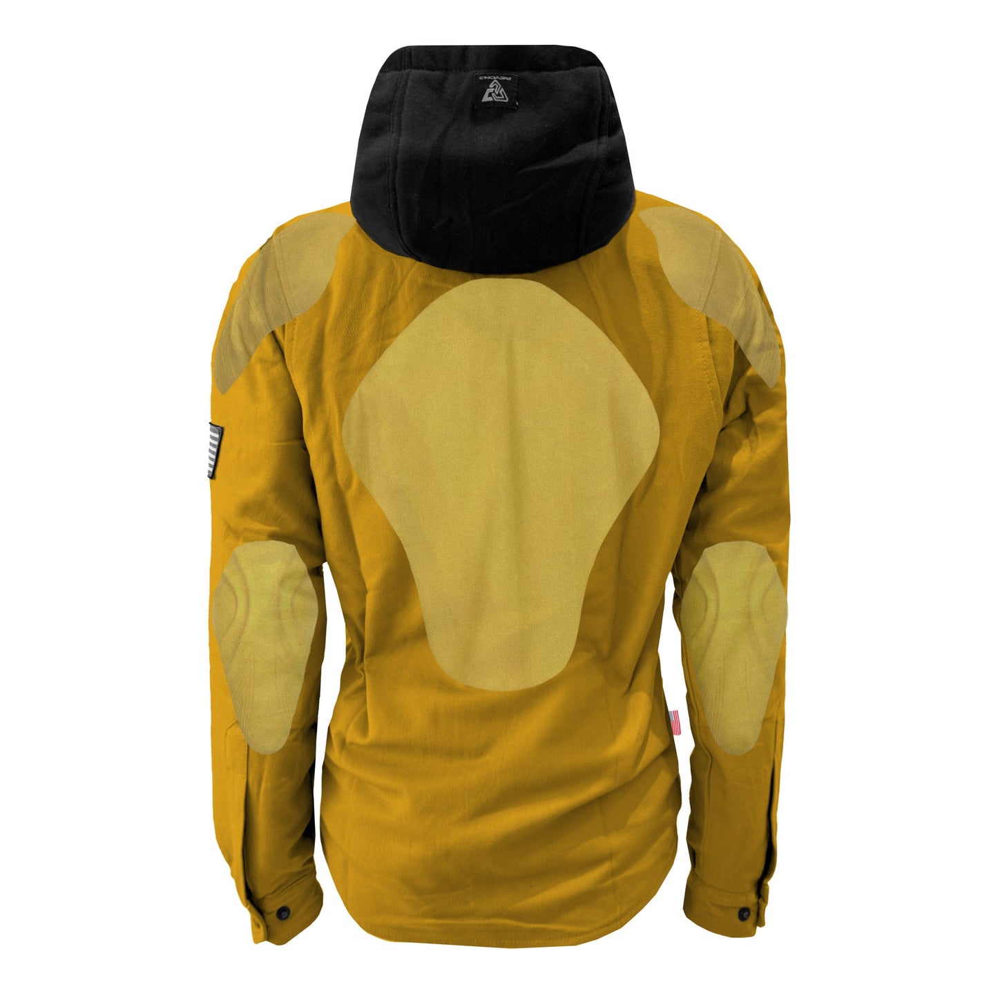 Protective Flannel Hoodie For Women - Yellow Solid