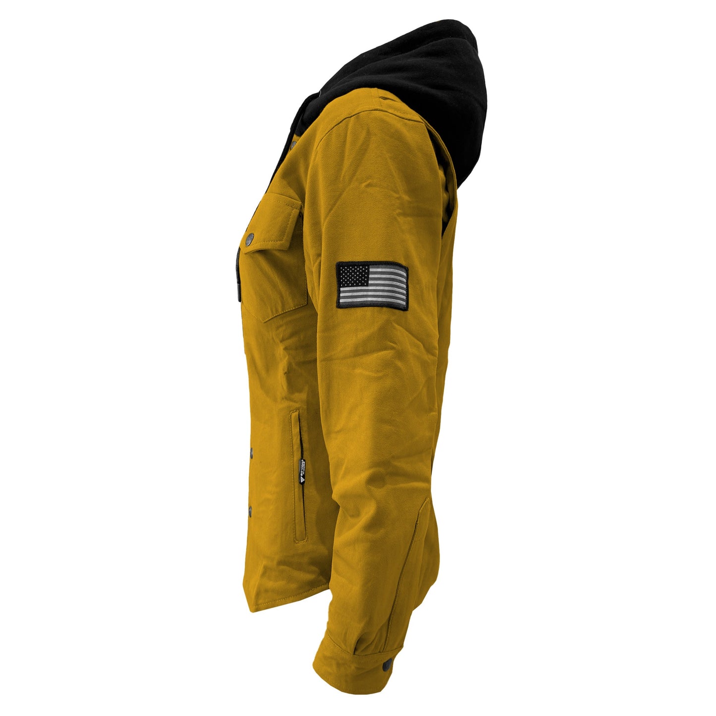 Protective Flannel Hoodie For Women - Yellow Solid
