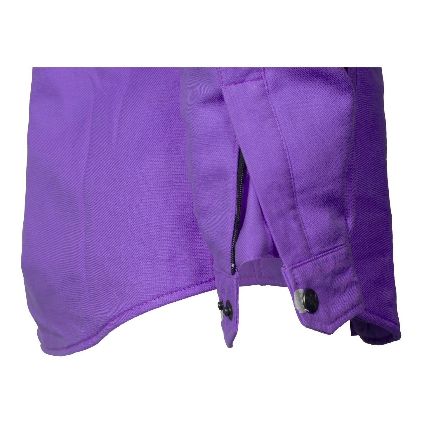 Protective Flannel Shirt for Women - Purple Solid