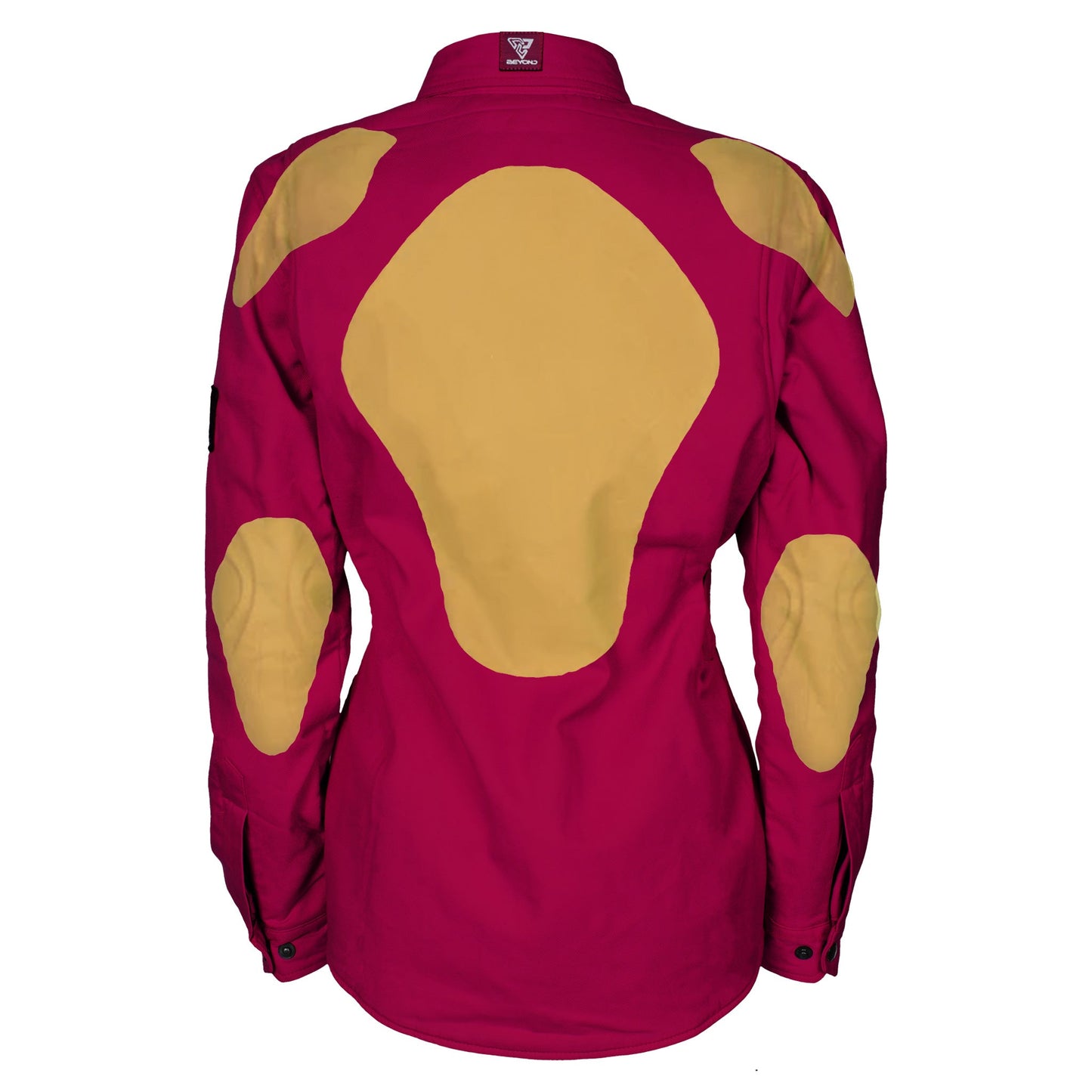 Protective Flannel Shirt for Women - Red Maroon Solid