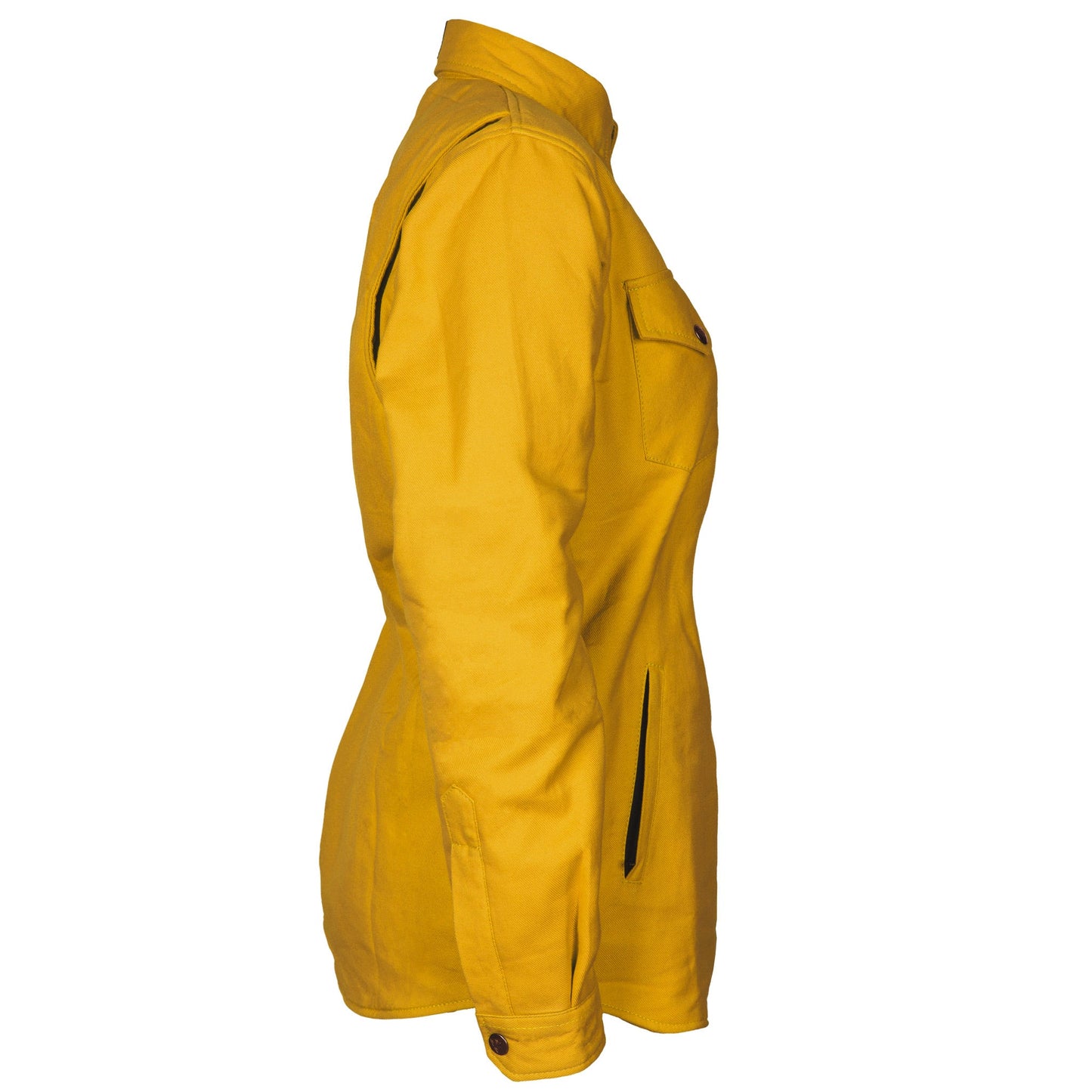 Protective Flannel Shirt for Women - Yellow Solid