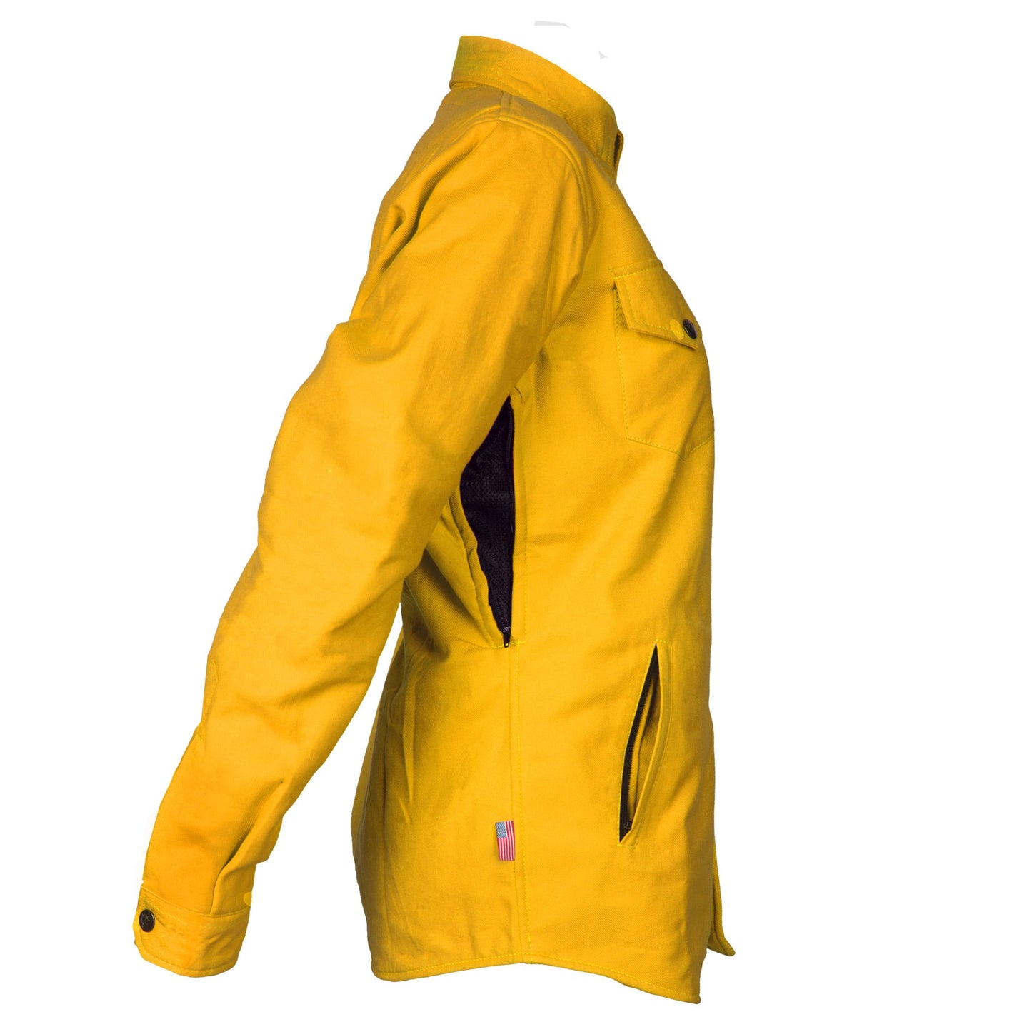 Protective Flannel Shirt for Women - Yellow Solid