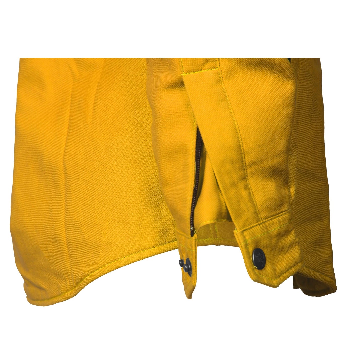 Protective Flannel Shirt for Women - Yellow Solid