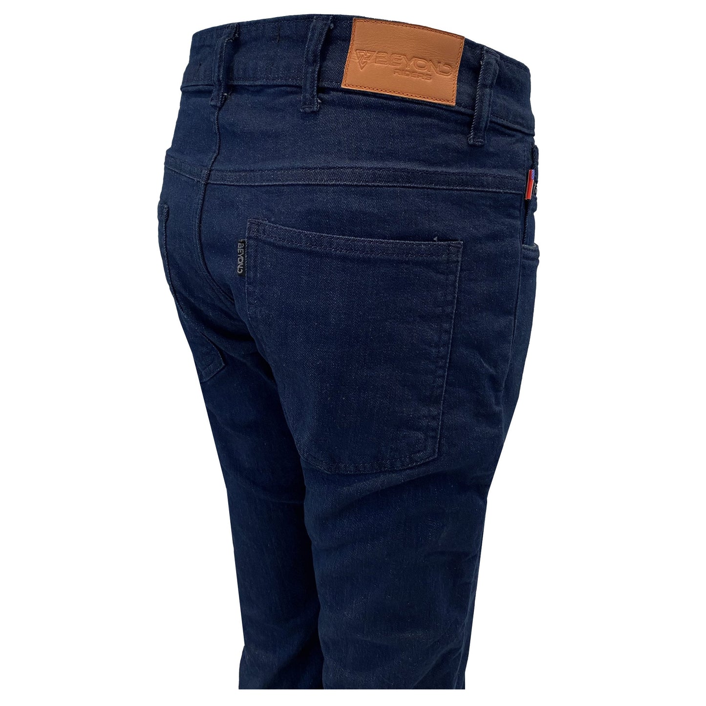 Straight Leg Protective Denim Pants (Jeans) for Women - Indigo Blue with Pads