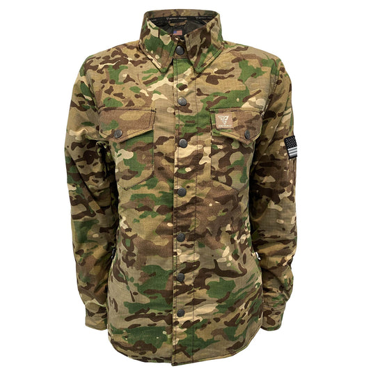 Protective Camouflage Shirt for Women "Delta Four" - Light Color with Pads