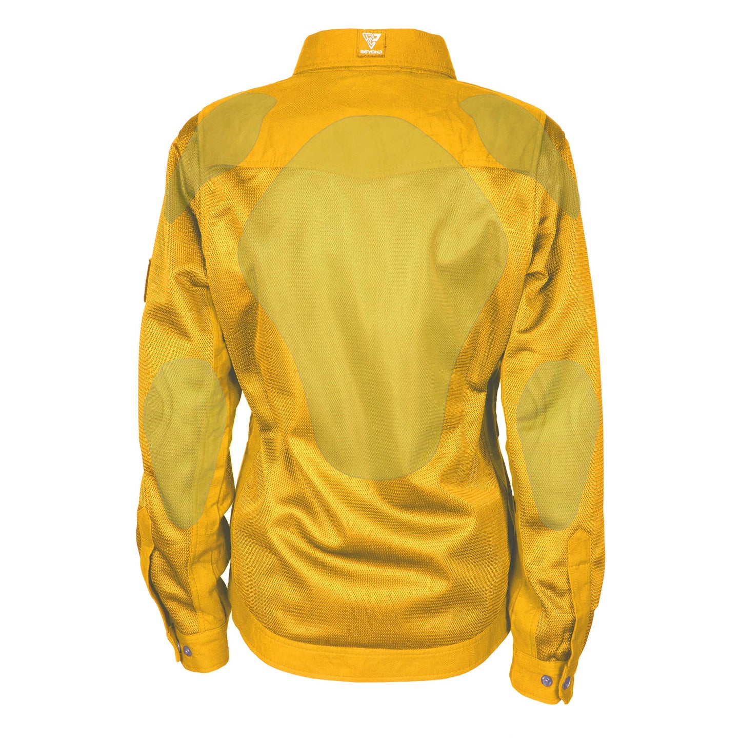 Protective Summer Mesh Shirt for Women - Yellow Solid