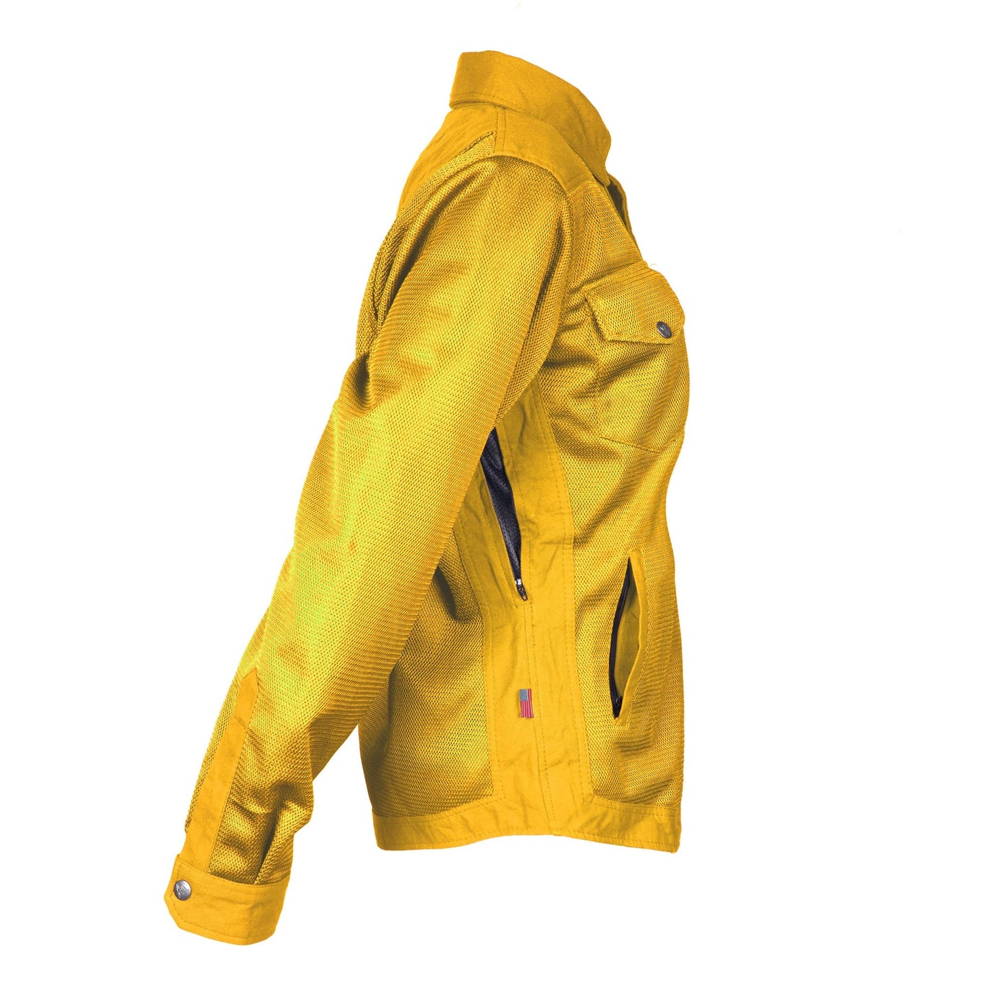 Protective Summer Mesh Shirt for Women - Yellow Solid