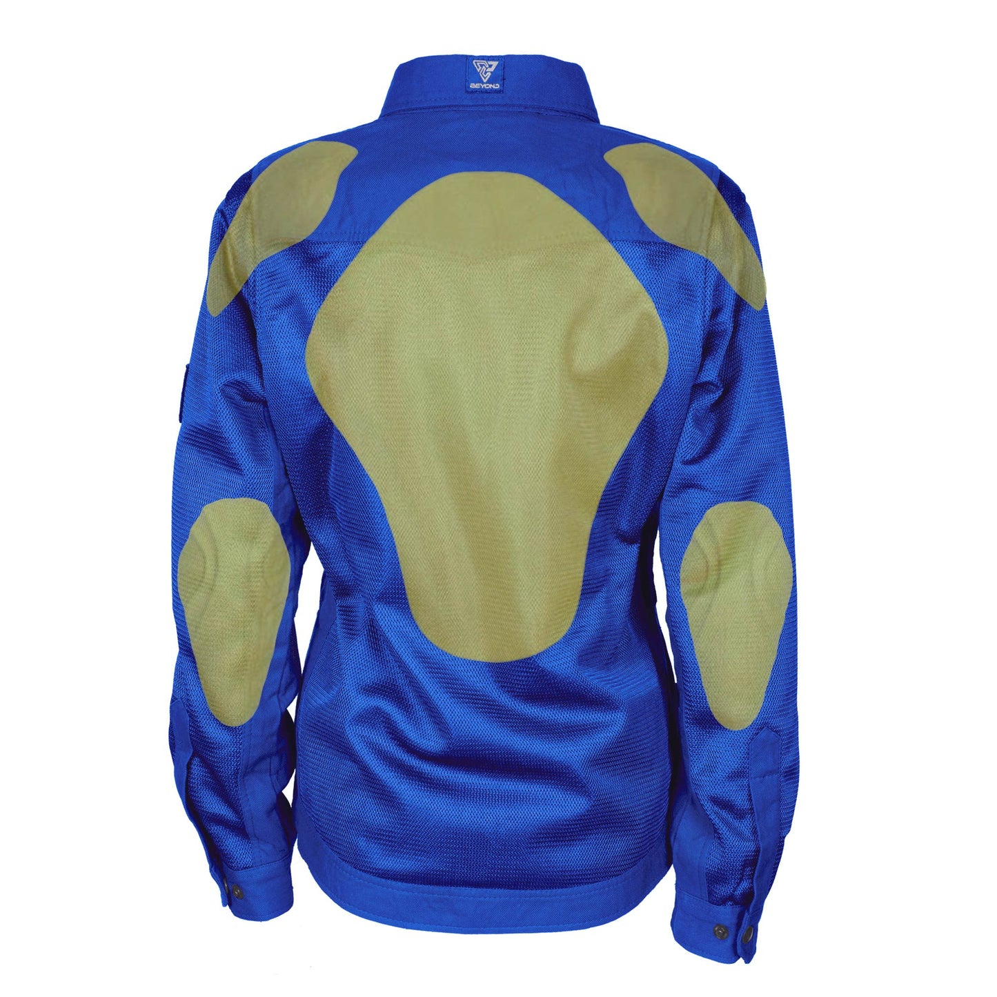 Protective Summer Mesh Shirt for Women - Blue Solid