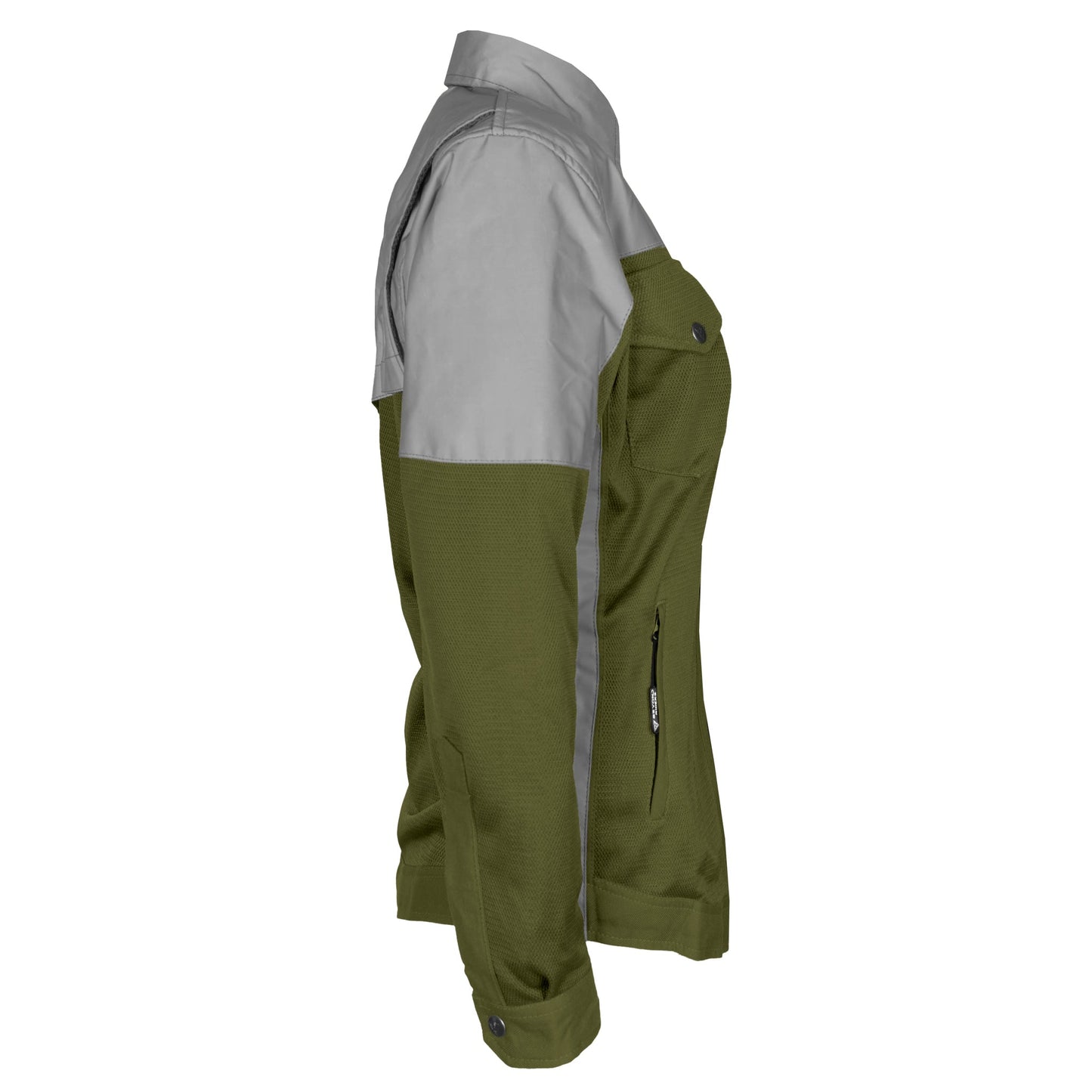 Summer Mesh Reflective Shirt Army Green Eclipse for Women