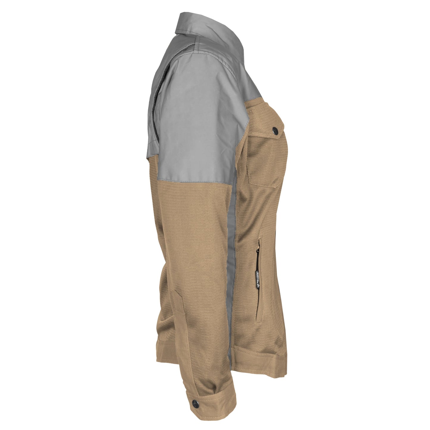 Summer Mesh Reflective Shirt Camel Eclipse for Women