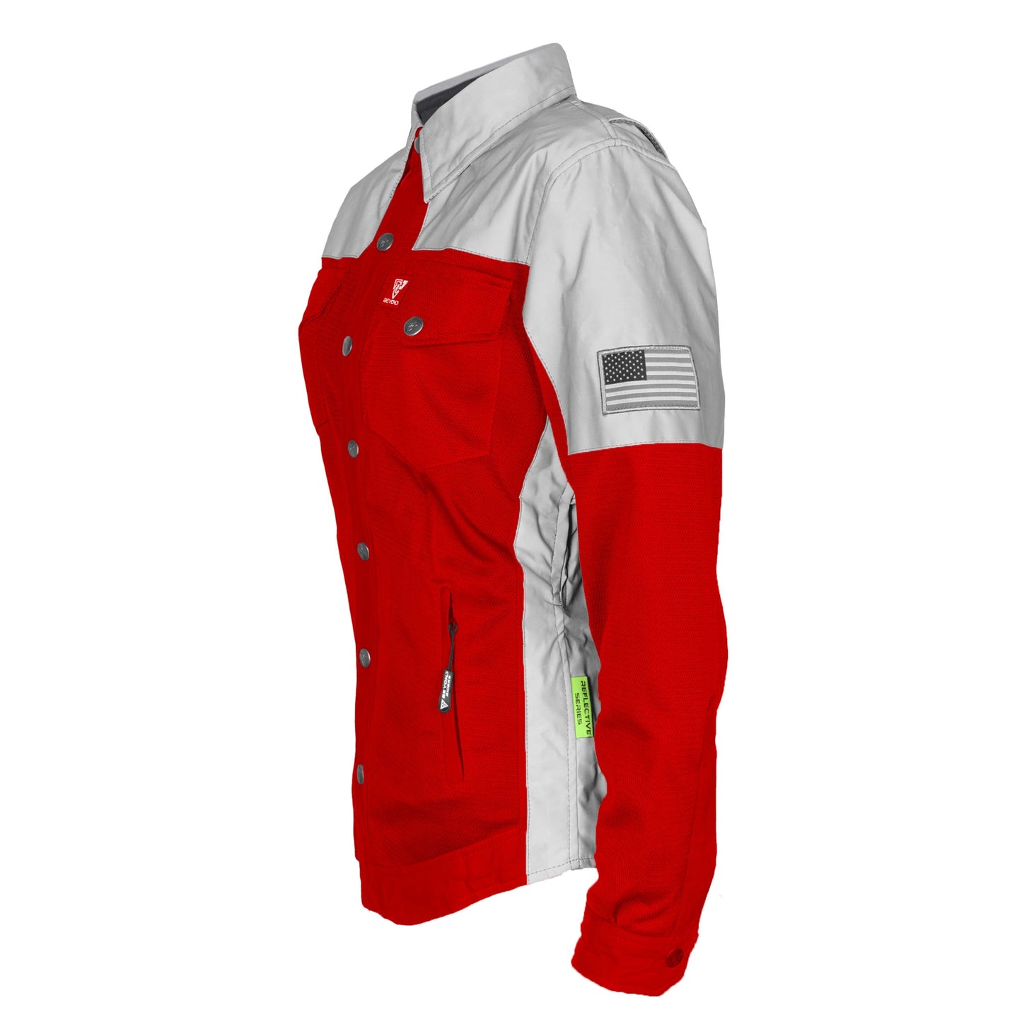 Summer Mesh Reflective Shirt Red Eclipse for Women