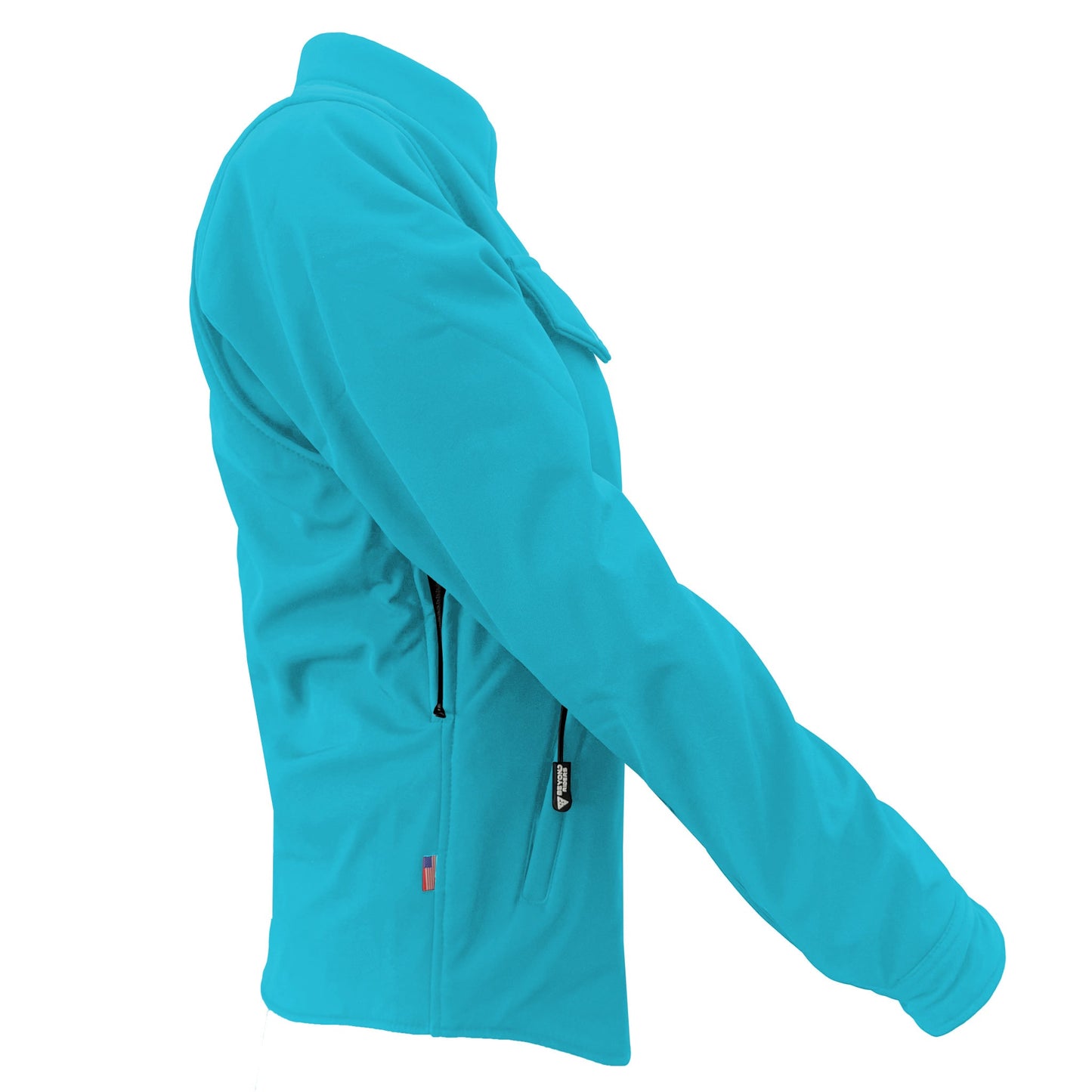 Protective SoftShell Winter Jacket for Women – Arctic Blue Matte