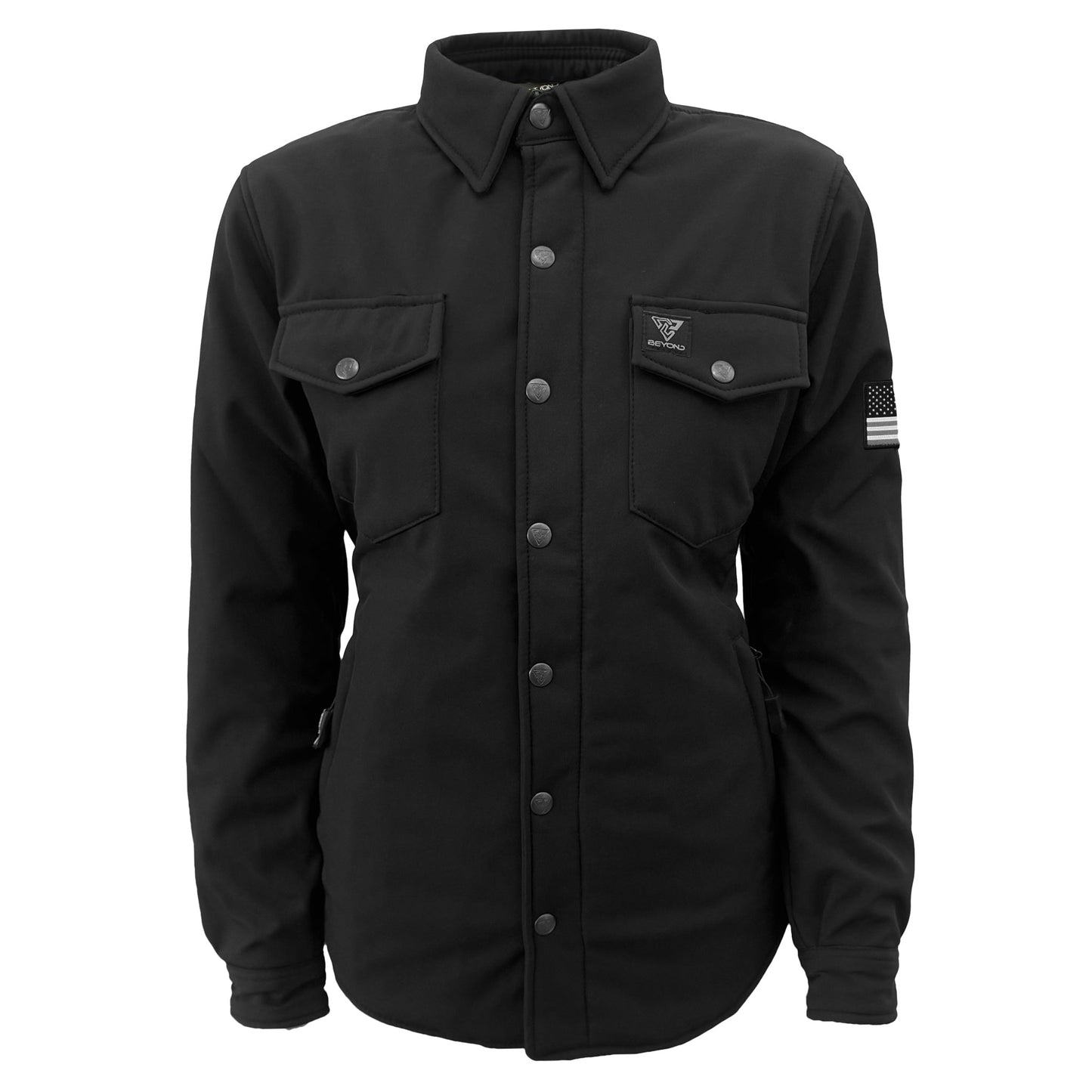 Protective SoftShell Winter Jacket for Women - Black Matte