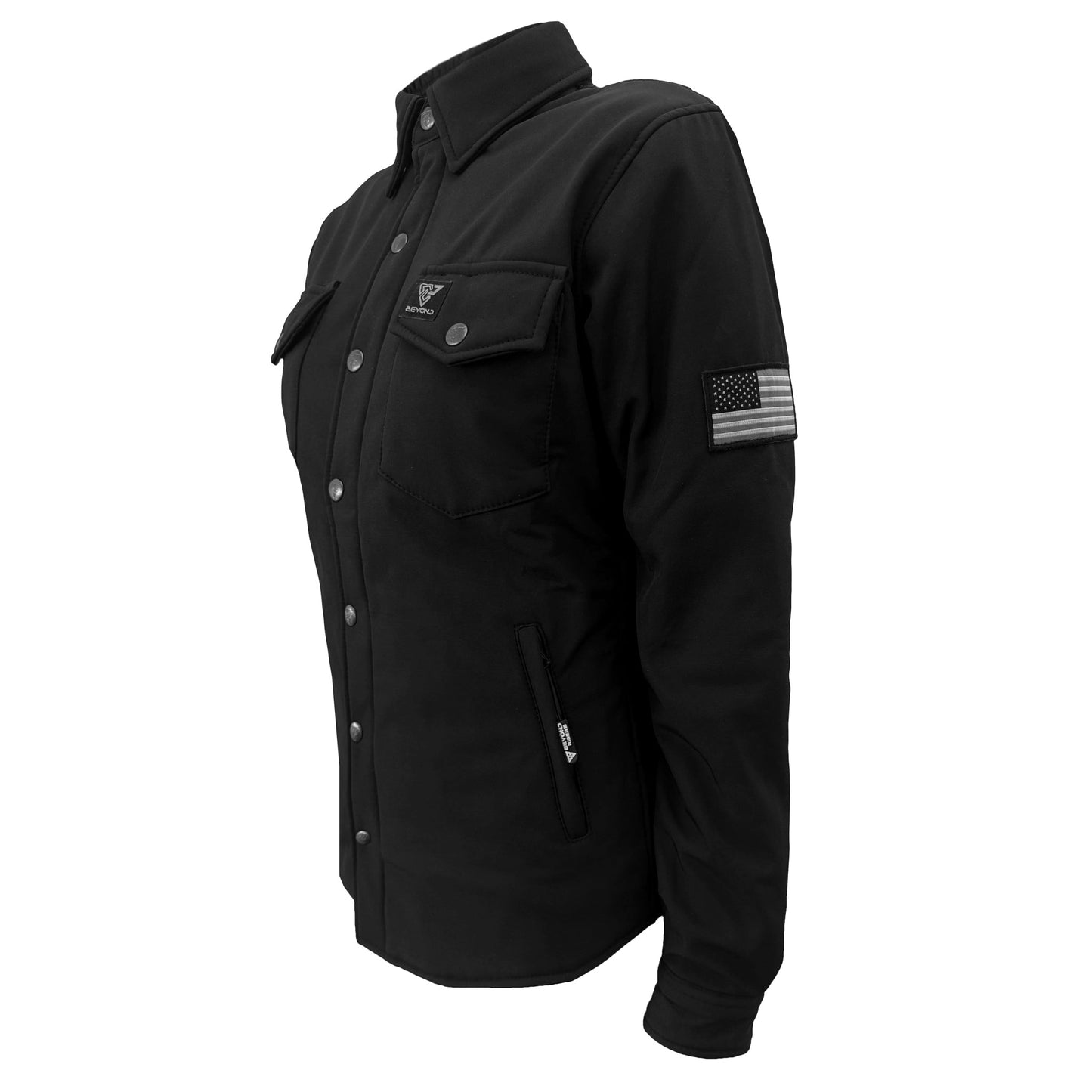 Protective SoftShell Winter Jacket for Women - Black Matte