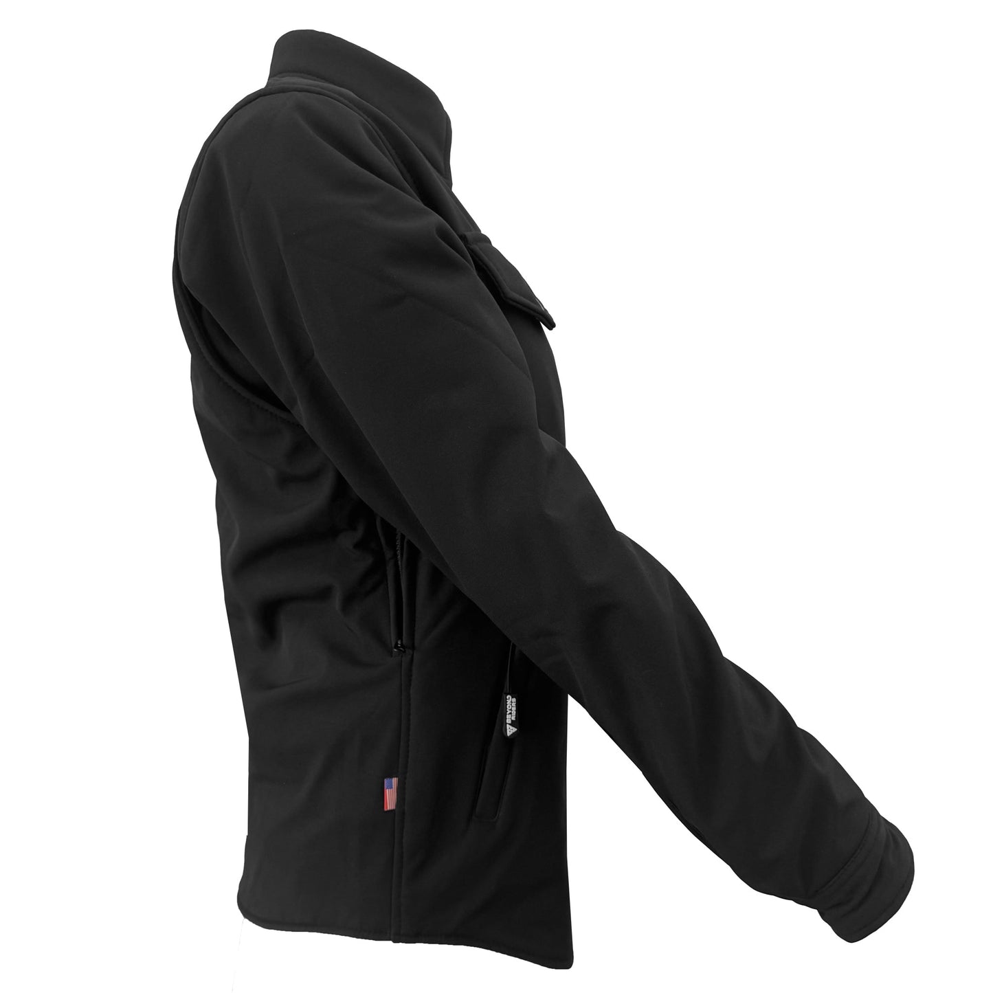 Protective SoftShell Winter Jacket for Women - Black Matte