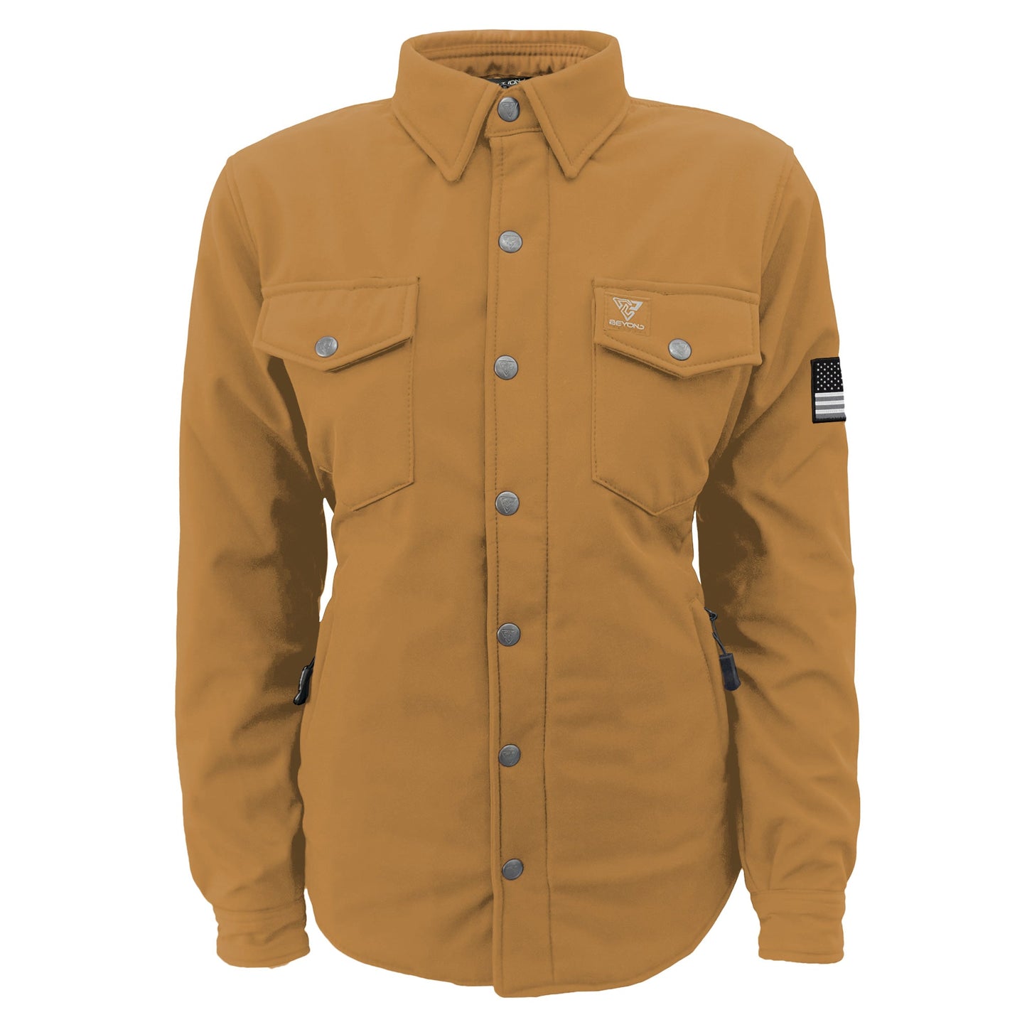 Protective SoftShell Winter Jacket for Women – Mustard Matte