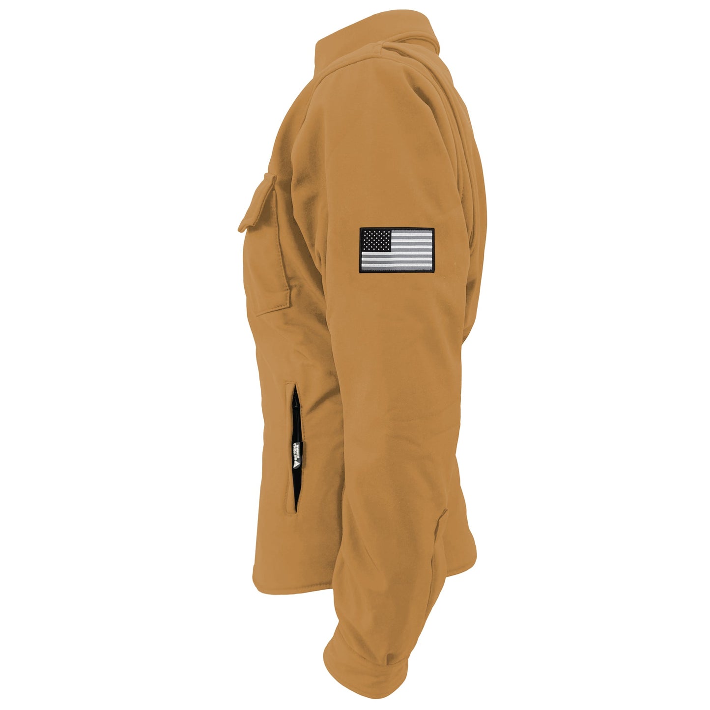 Protective SoftShell Winter Jacket for Women – Mustard Matte