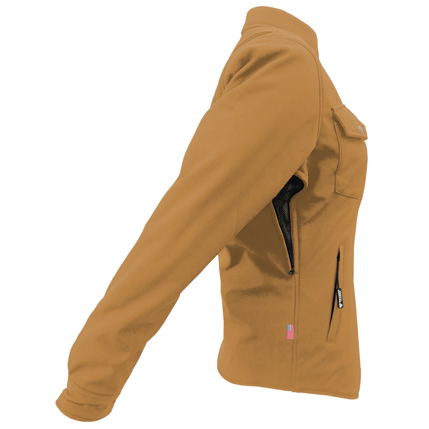 Protective SoftShell Winter Jacket for Women – Mustard Matte