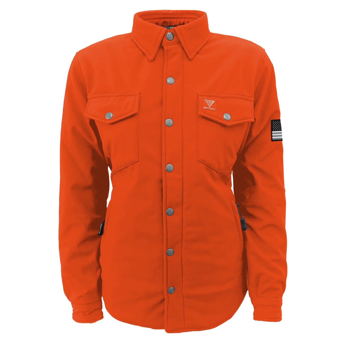 Protective SoftShell Winter Jacket for Women – Orange Matte