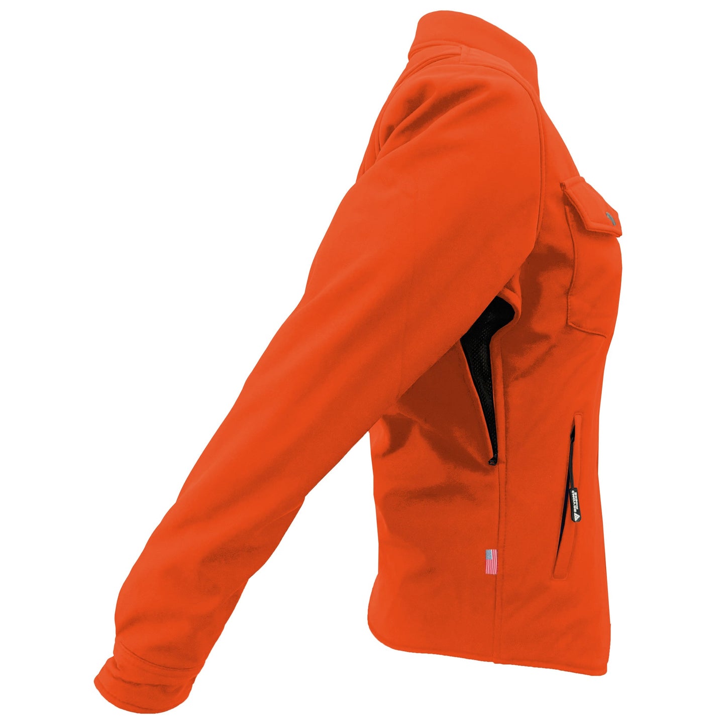 Protective SoftShell Winter Jacket for Women – Orange Matte