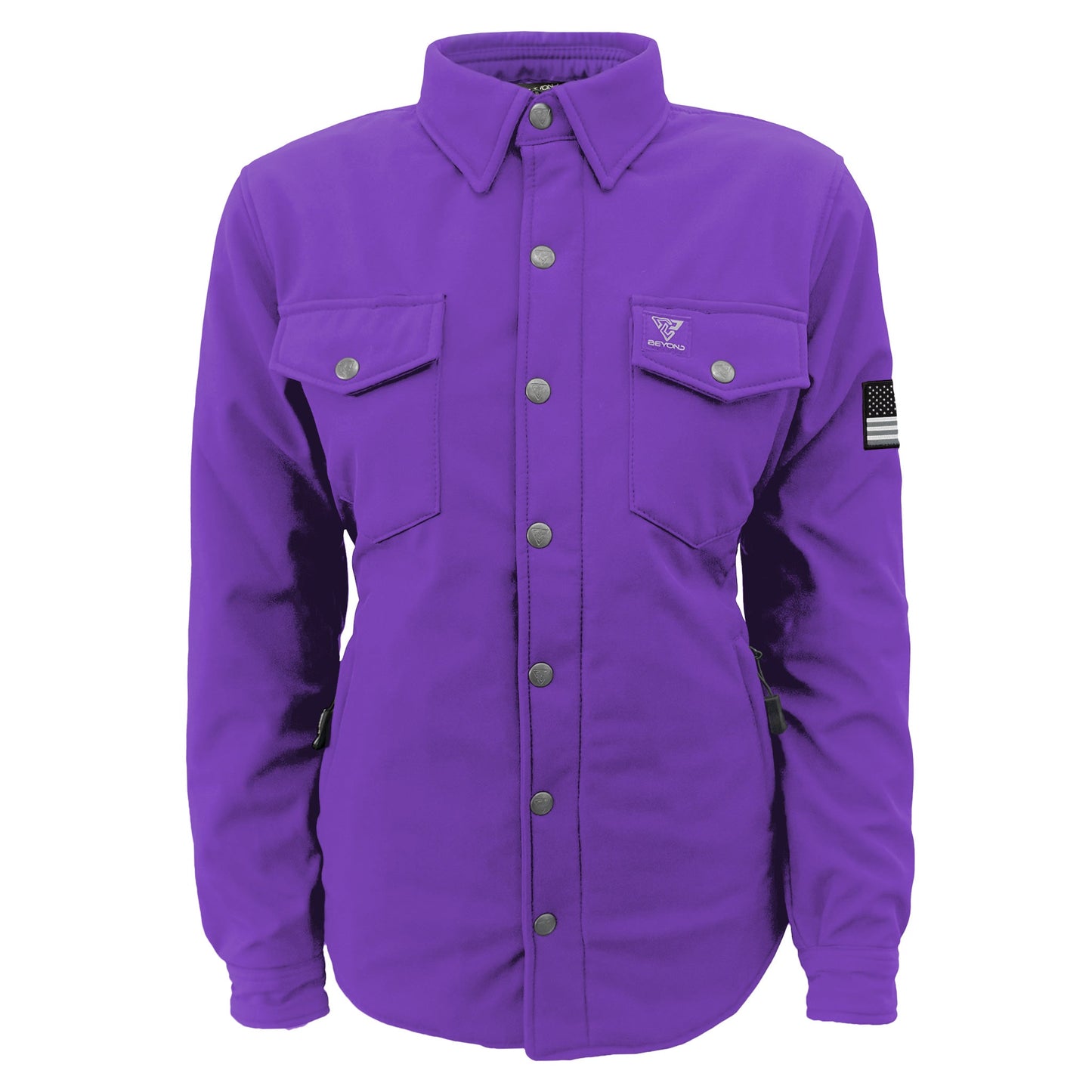 Protective SoftShell Winter Jacket for Women – Purple Matte