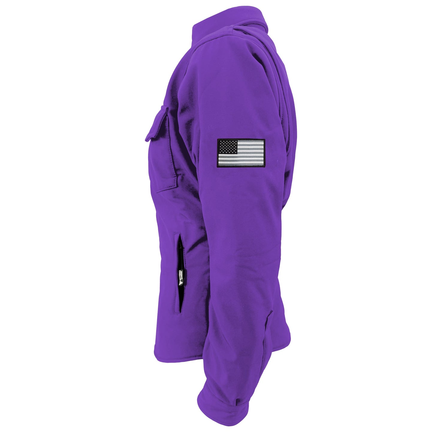 Protective SoftShell Winter Jacket for Women – Purple Matte