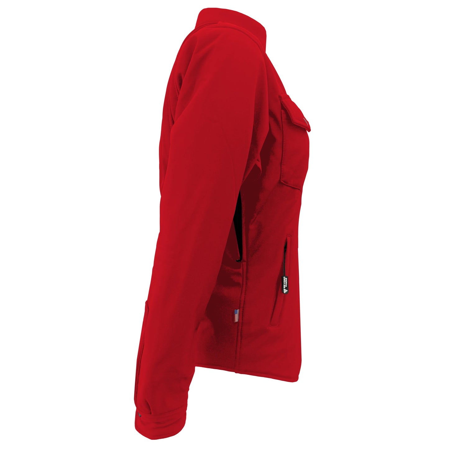 Protective SoftShell Winter Jacket for Women – Red Matte