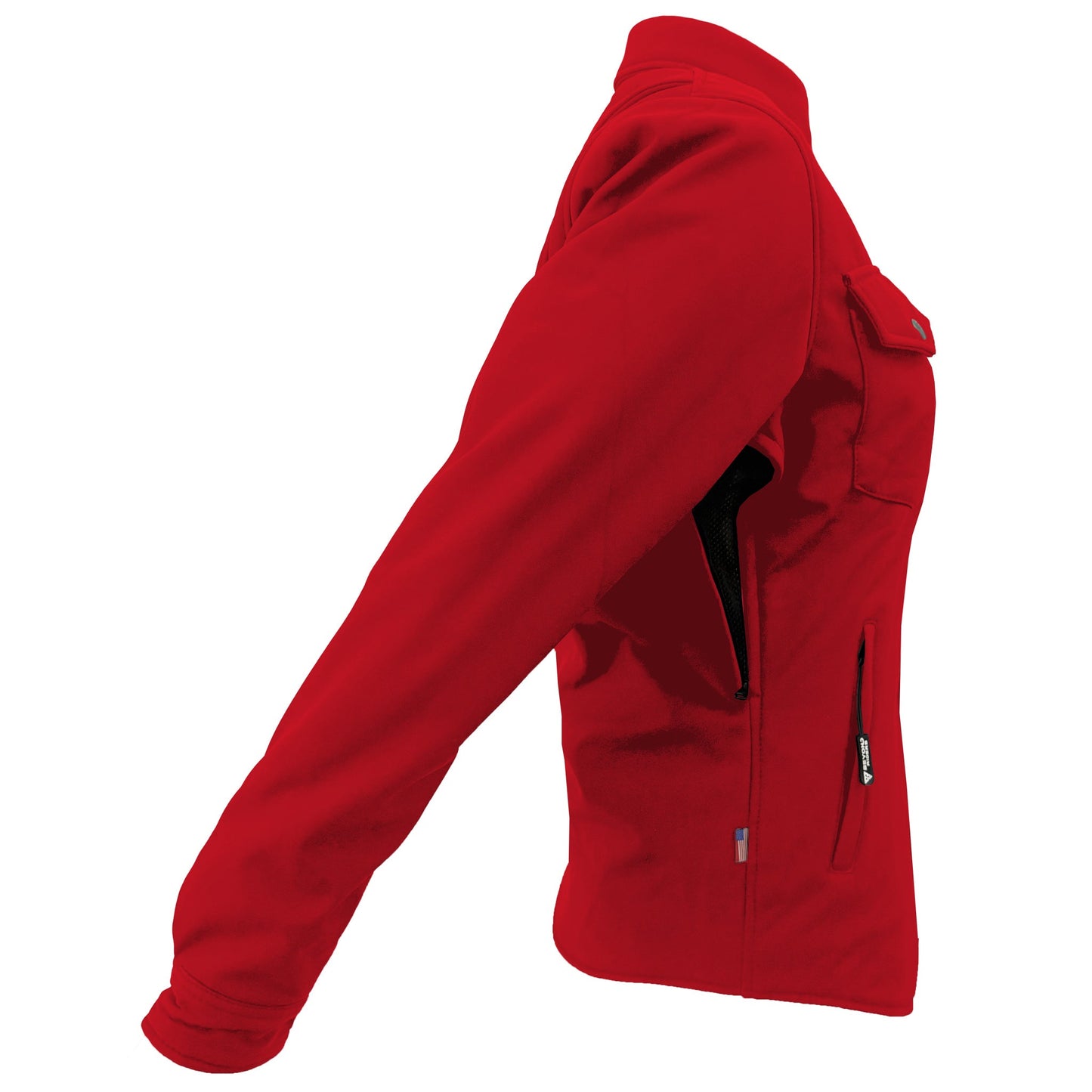 Protective SoftShell Winter Jacket for Women – Red Matte