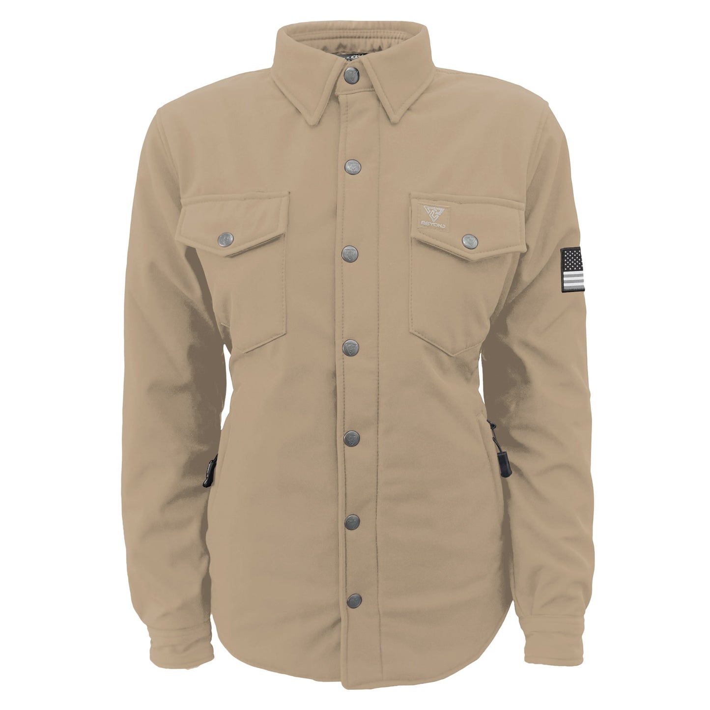 Protective SoftShell Winter Jacket for Women – Khaki Matte