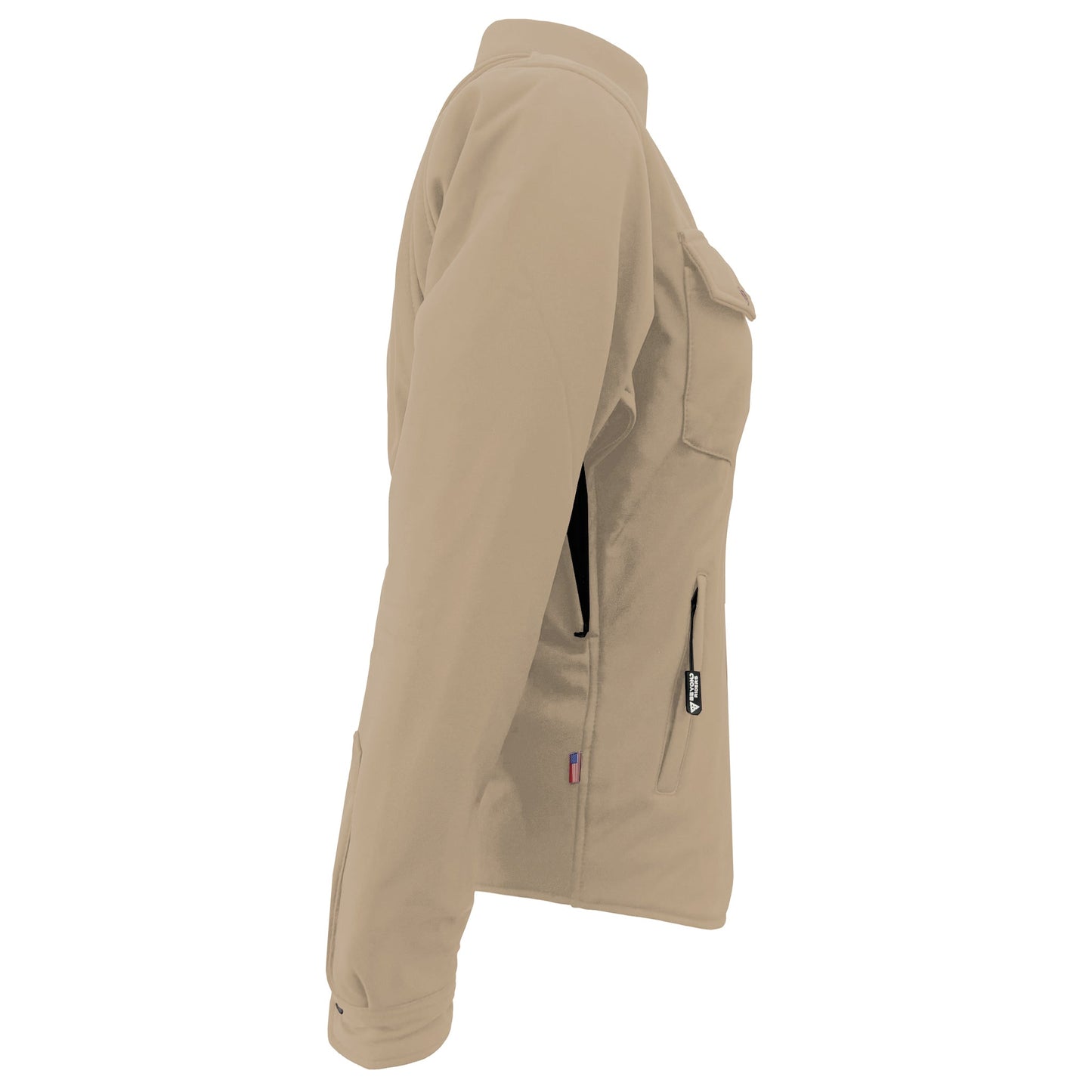 Protective SoftShell Winter Jacket for Women – Khaki Matte