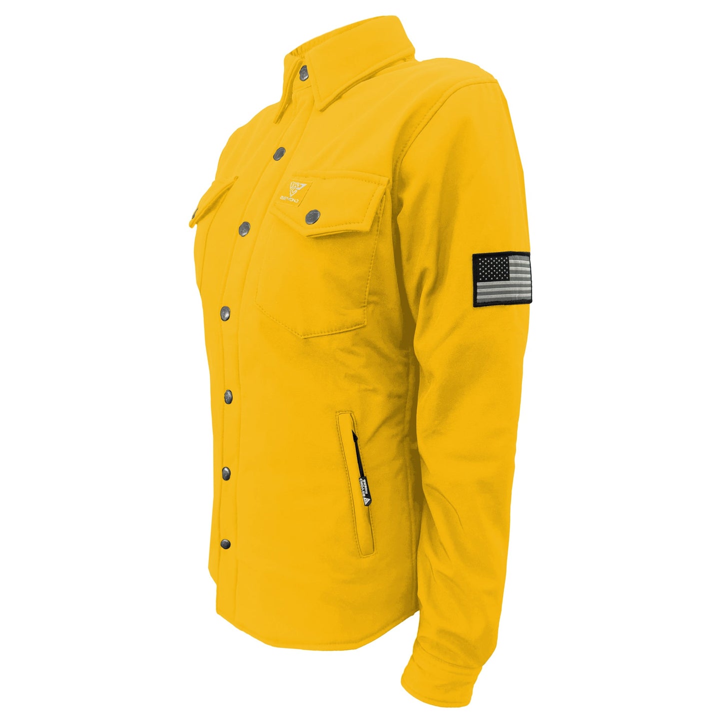 Protective SoftShell Winter Jacket for Women – Yellow Matte