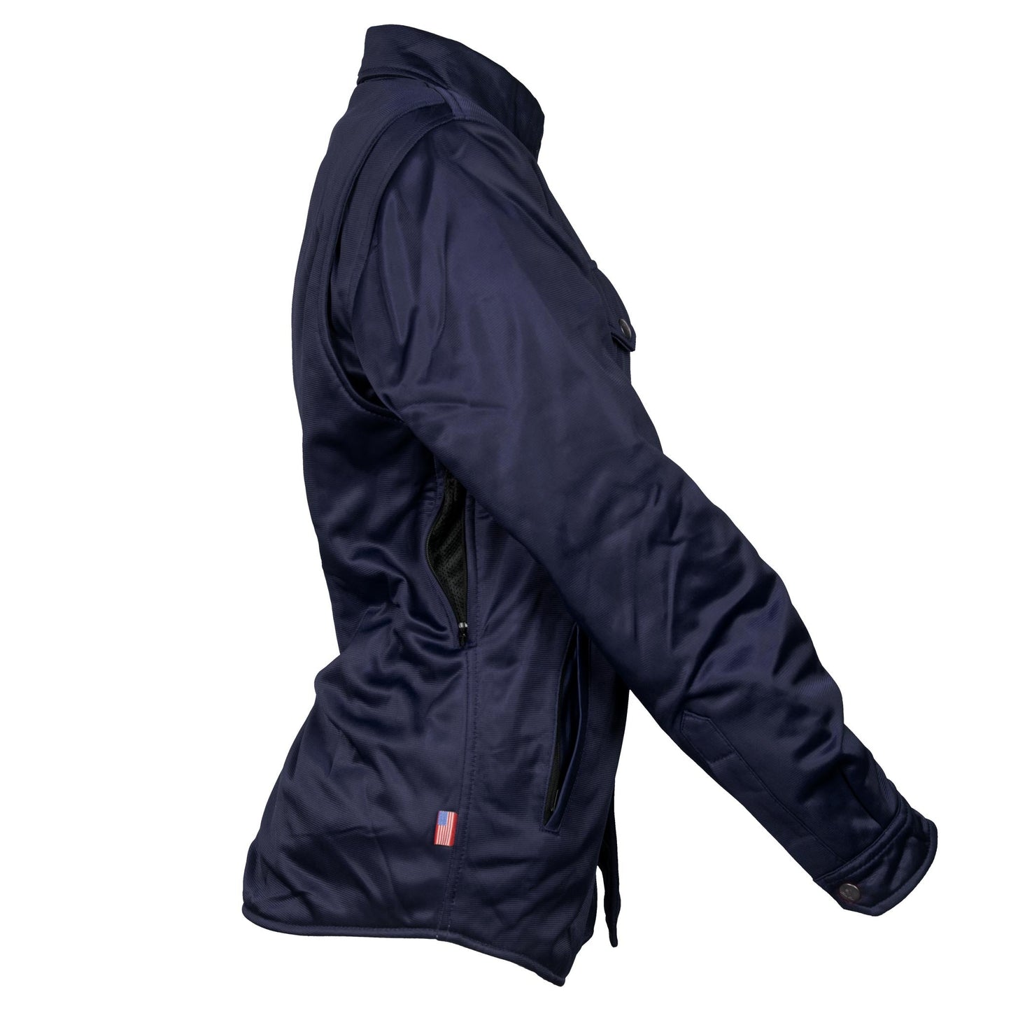 Ultra Protective Shirt for Women - Navy Blue Solid with Pads