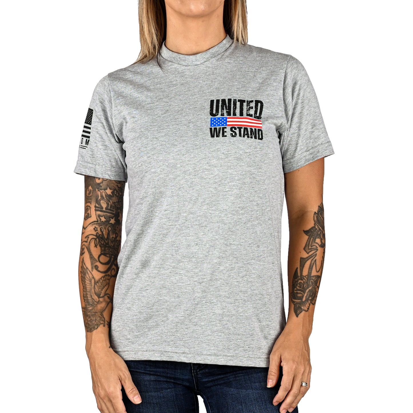 Women's United We Stand Patriotic Boyfriend Fit T-Shirt