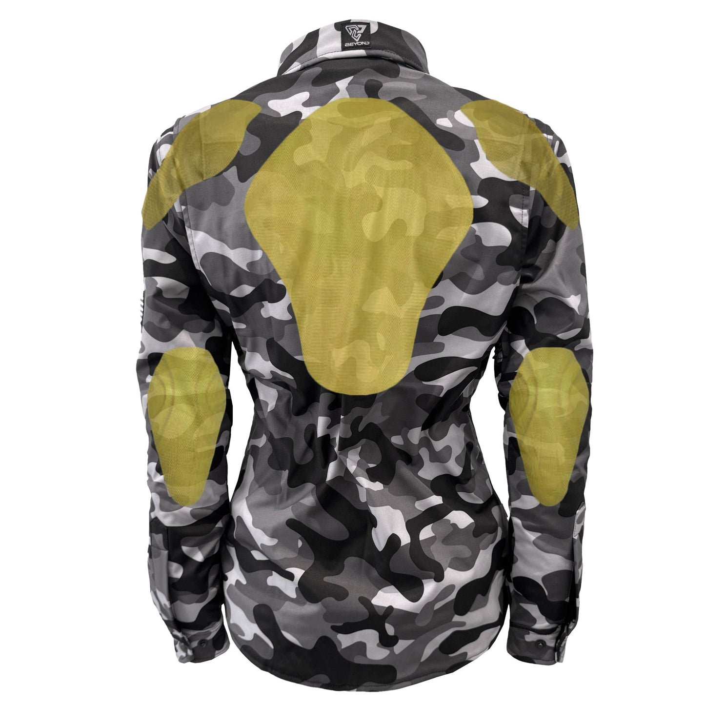 Protective SoftShell Winter Jacket for Women Camouflage Grey Boomer