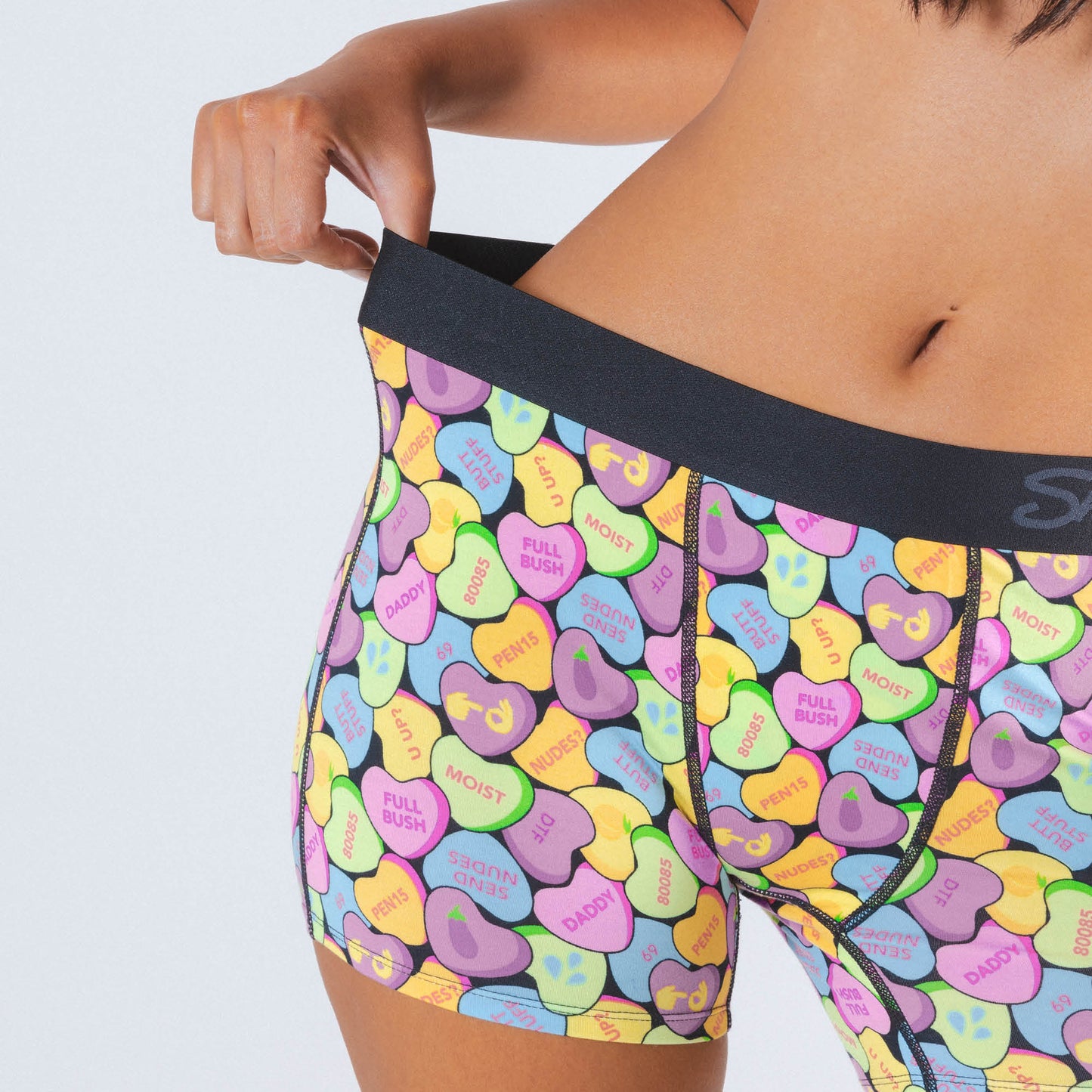 The Candy Crush | Candy Hearts Women’s Boxers