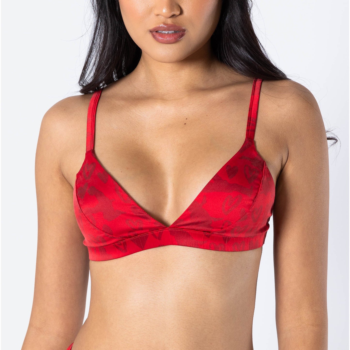 The Shaking Sheets | Valentine's Day Women’s Silk Triangle Bralette