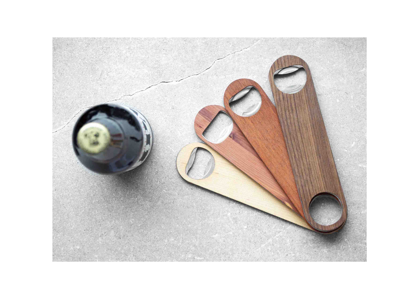 American Hardwoods Bottle Opener